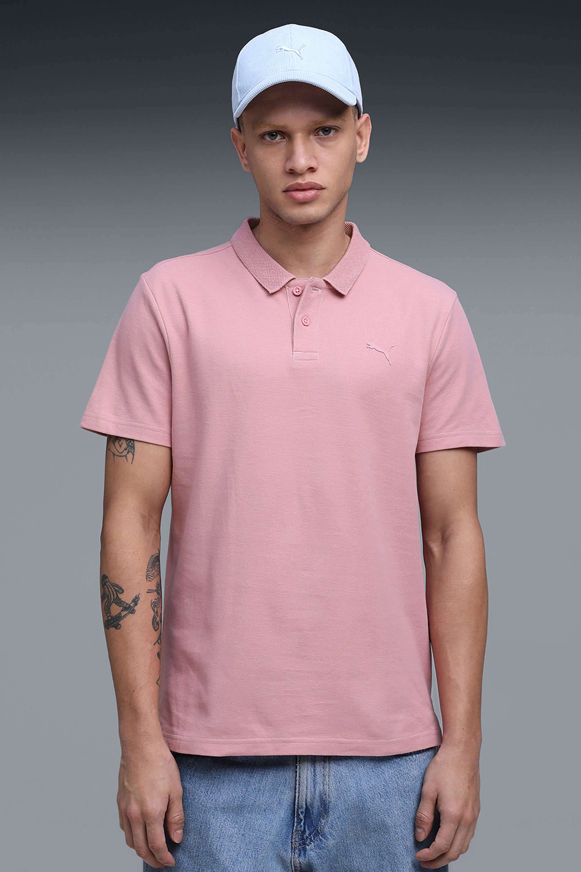 Solid-Cotton-Men-Casual-Wear-Slim-Fit-T-Shirt