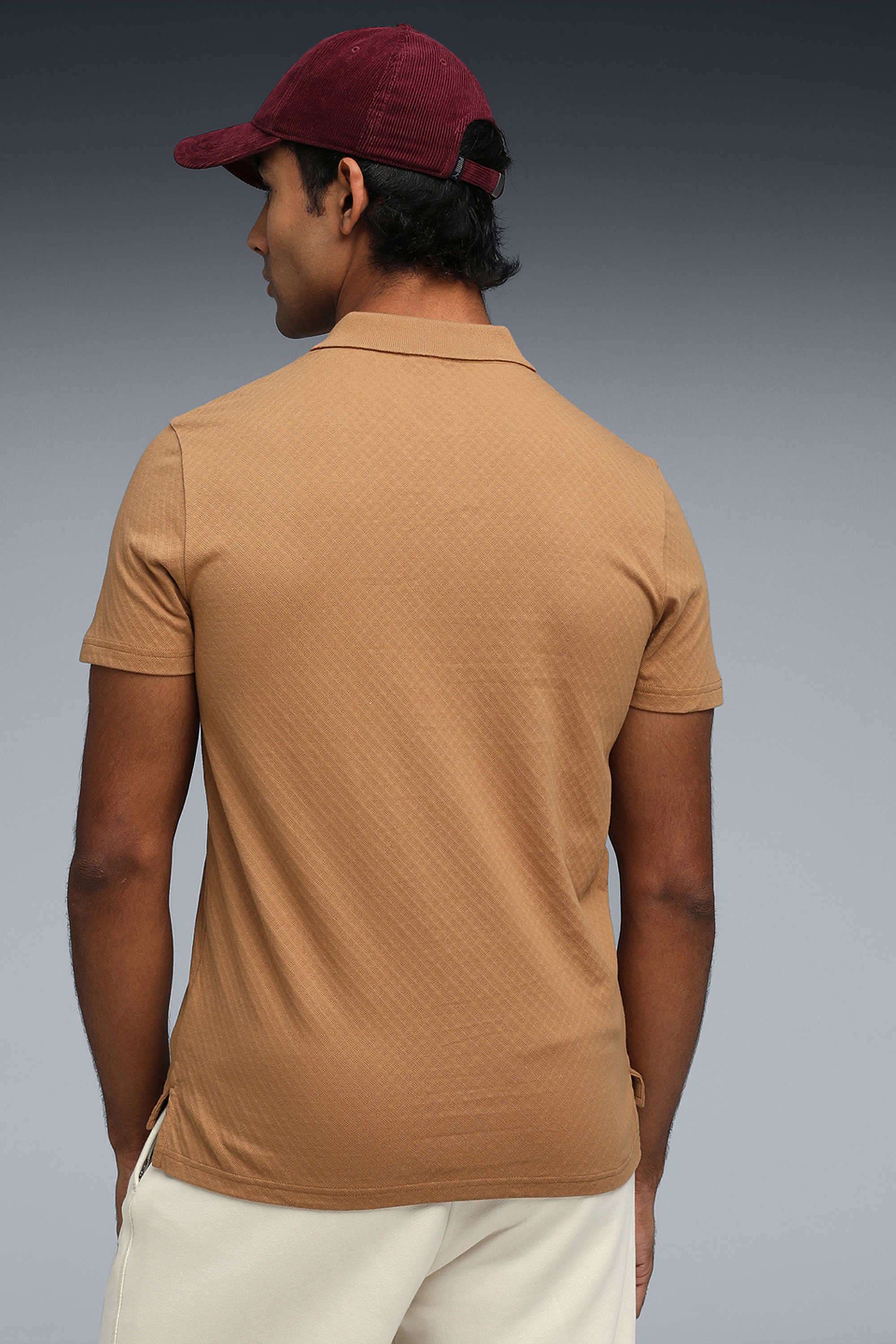 Solid-Cotton-Slim-Fit-Men-Polo-T-Shirt