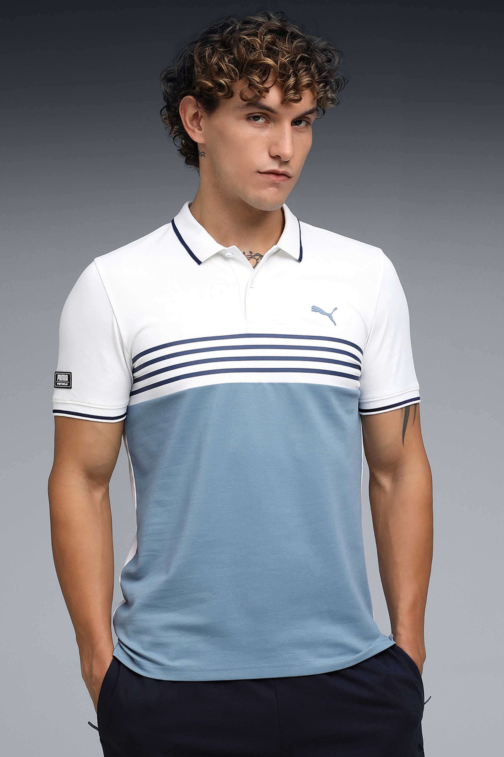 Color-Block-cotton-Slim-Fit-Men-s-T-Shirt