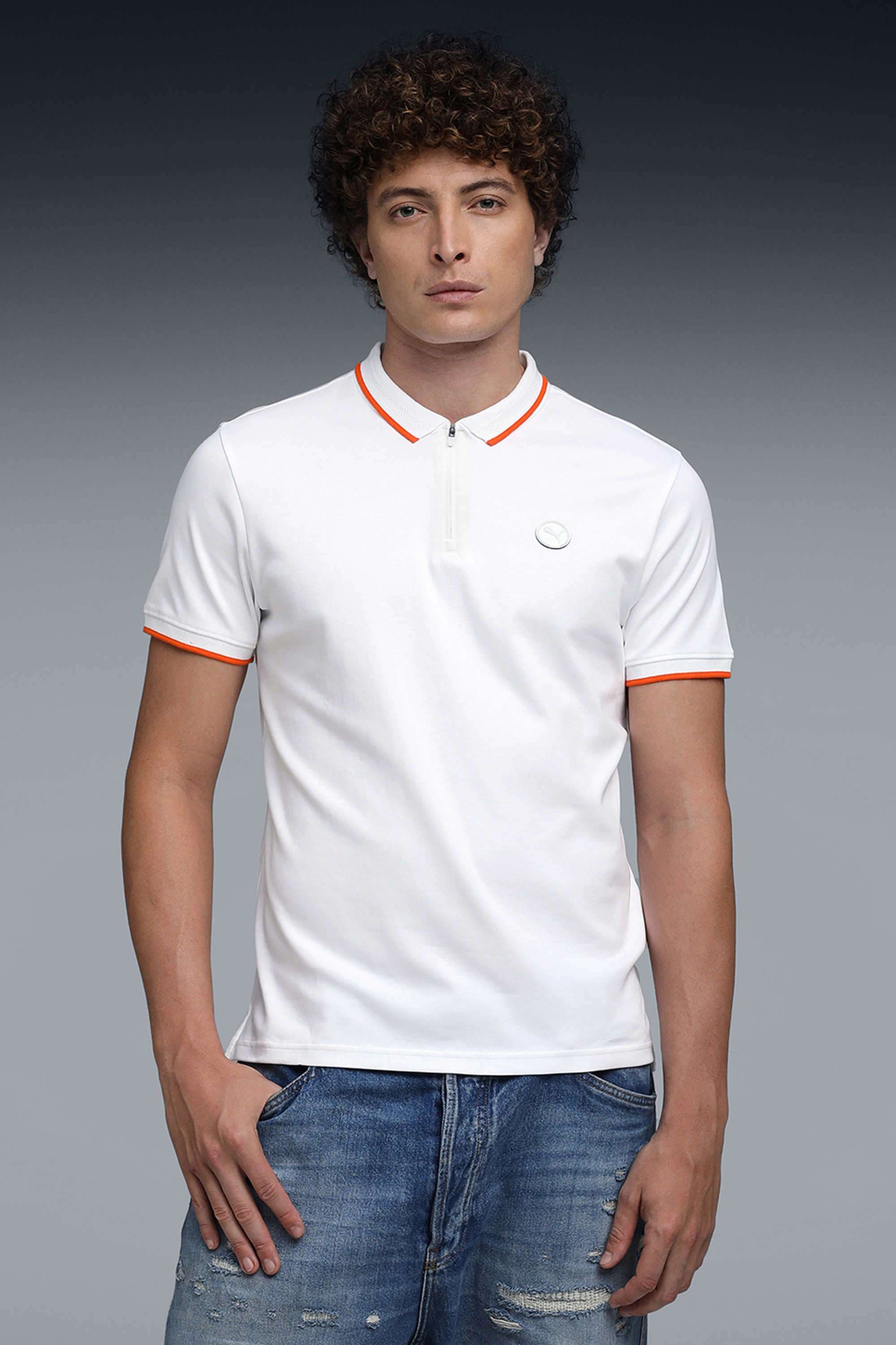 Solid-Cotton-Slim-Fit-Men-Polo-T-Shirt