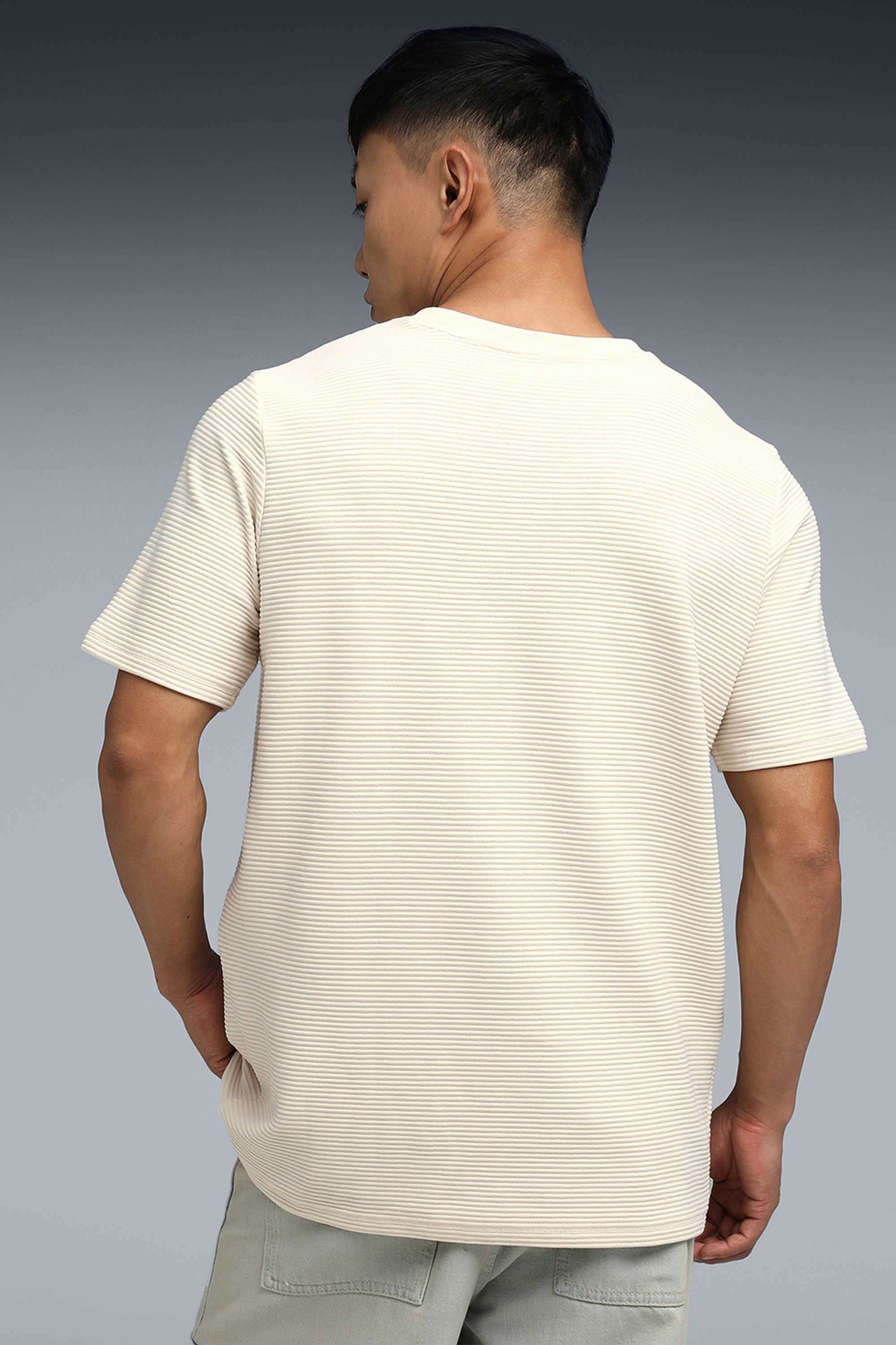 Textured-Cotton-Regular-Fit-Men-T-Shirt