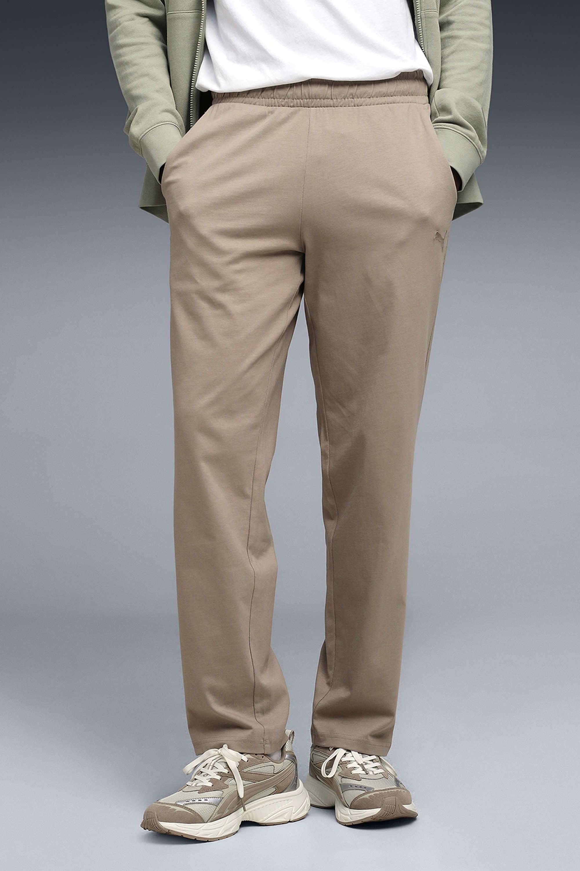 Solid-Cotton-Regular-Fit-Men-Track-Pants