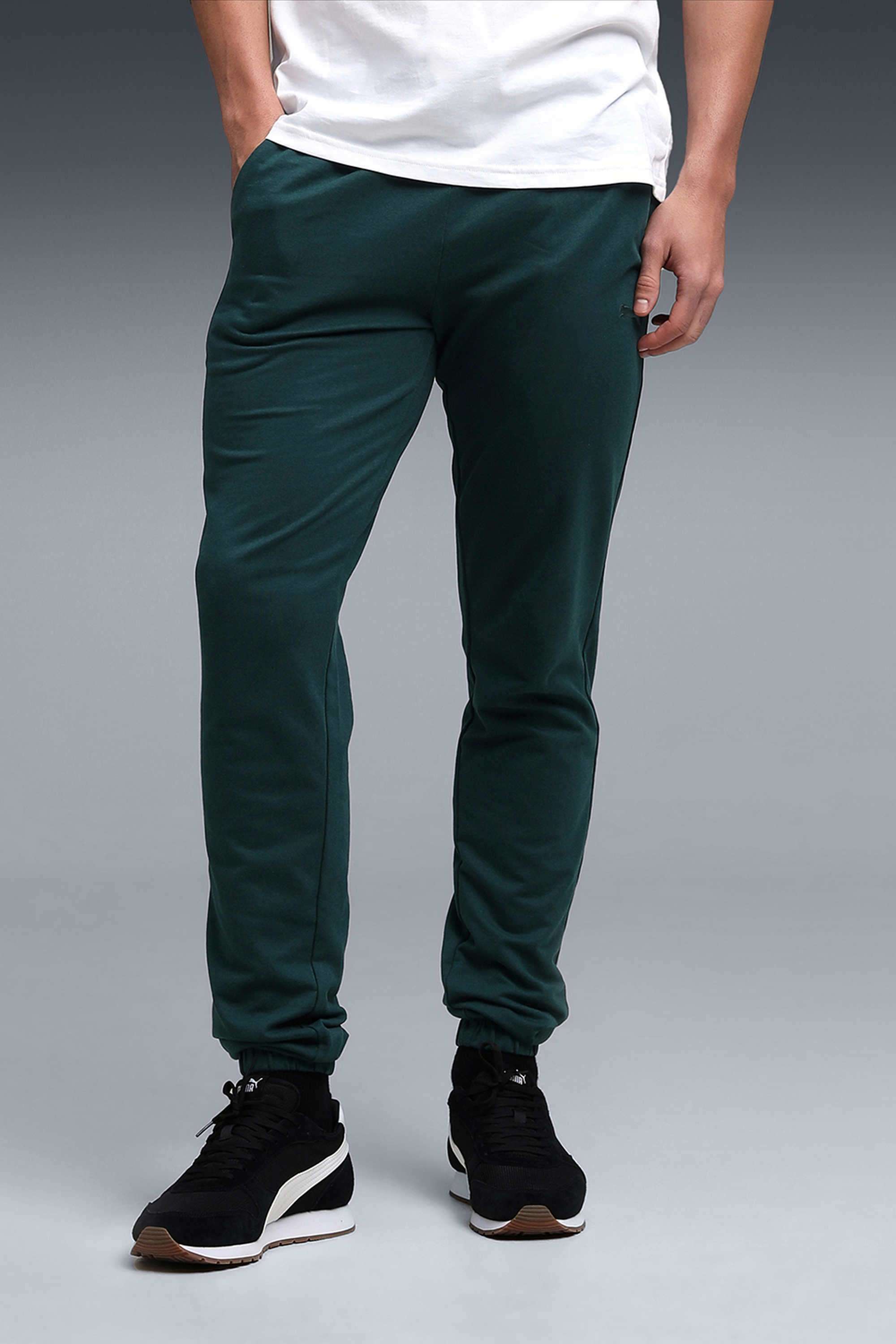 Solid-Cotton-Slim-Fit-Men-Track-Pants