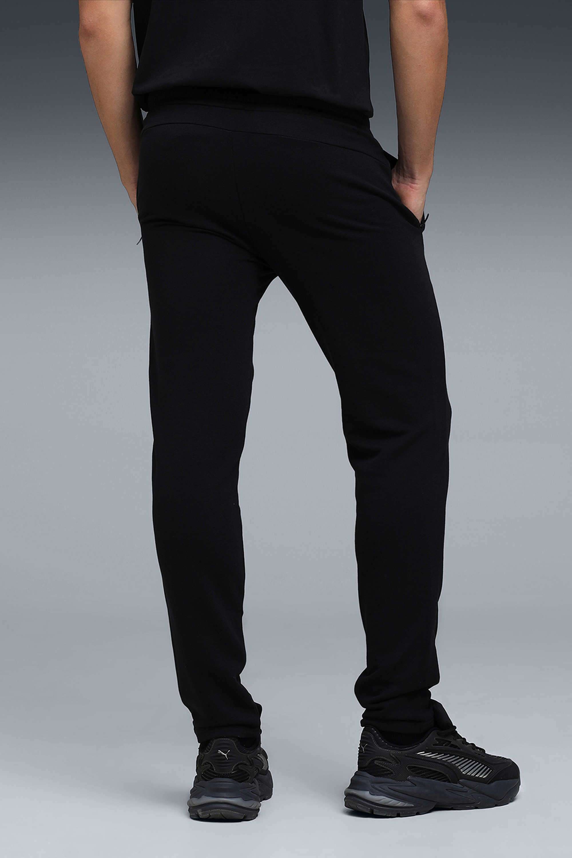 Solid-Cotton-Slim-Fit-Men-Track-Pants