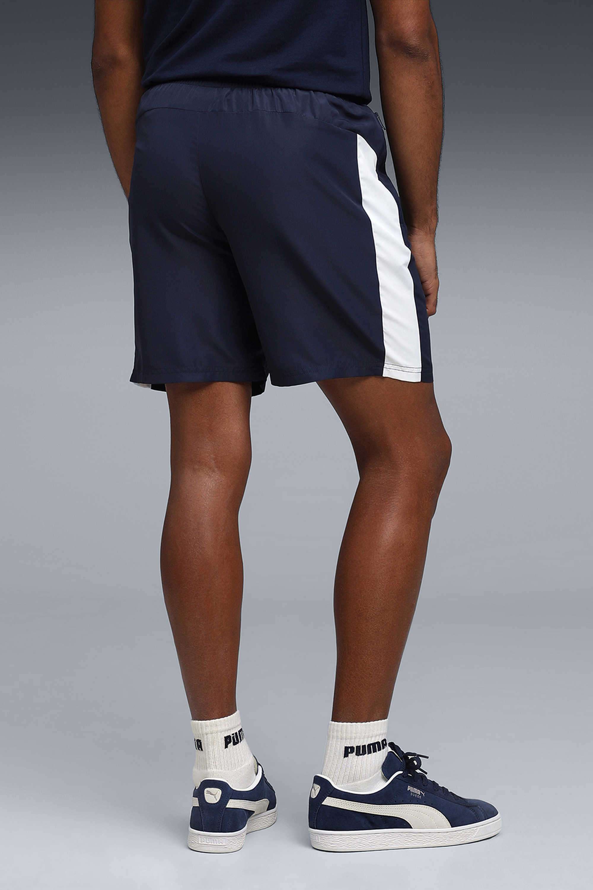 Solid-polyester-Drawstring-Men-s-Shorts