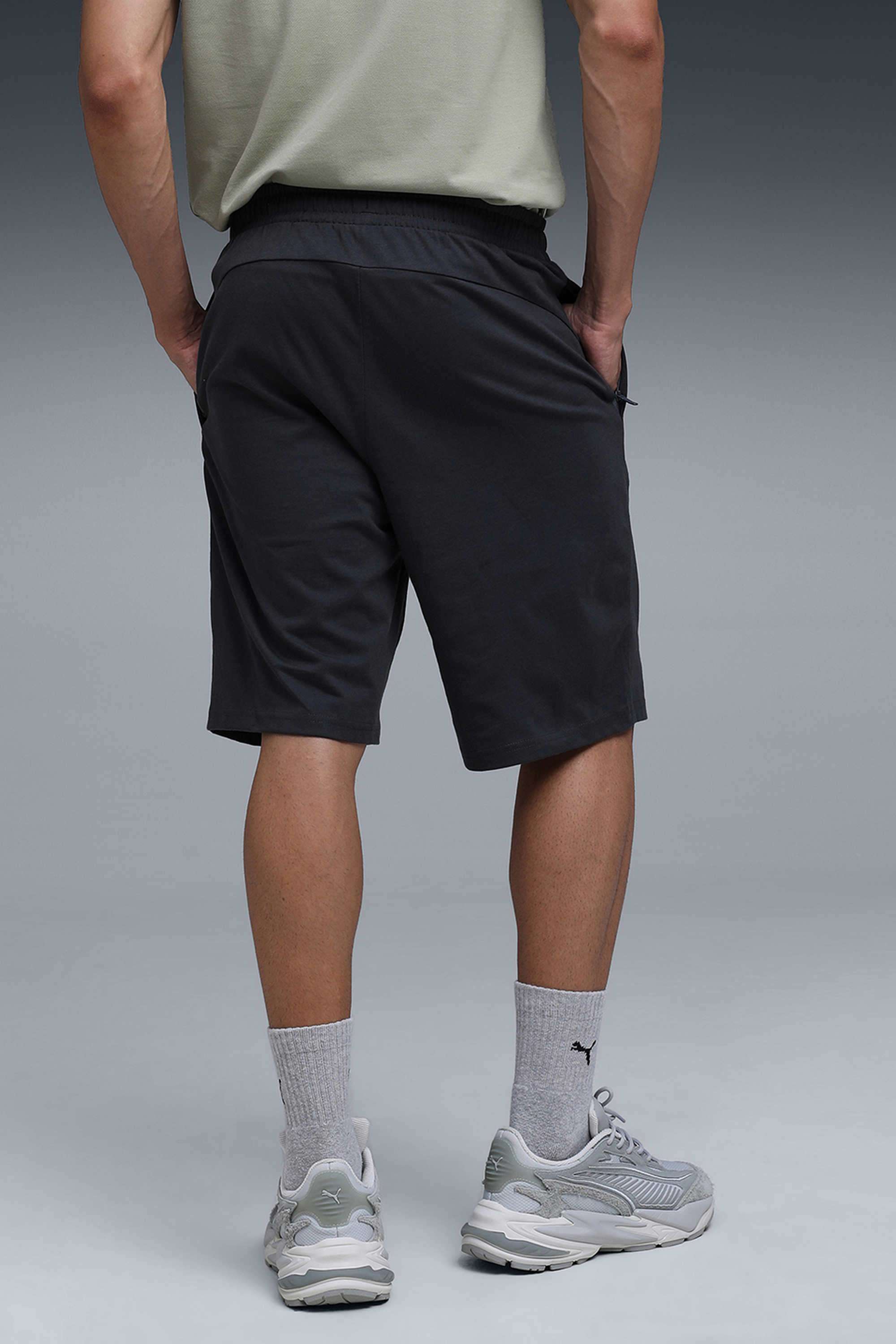 Solid-Cotton-Regular-Fit-Men-Shorts