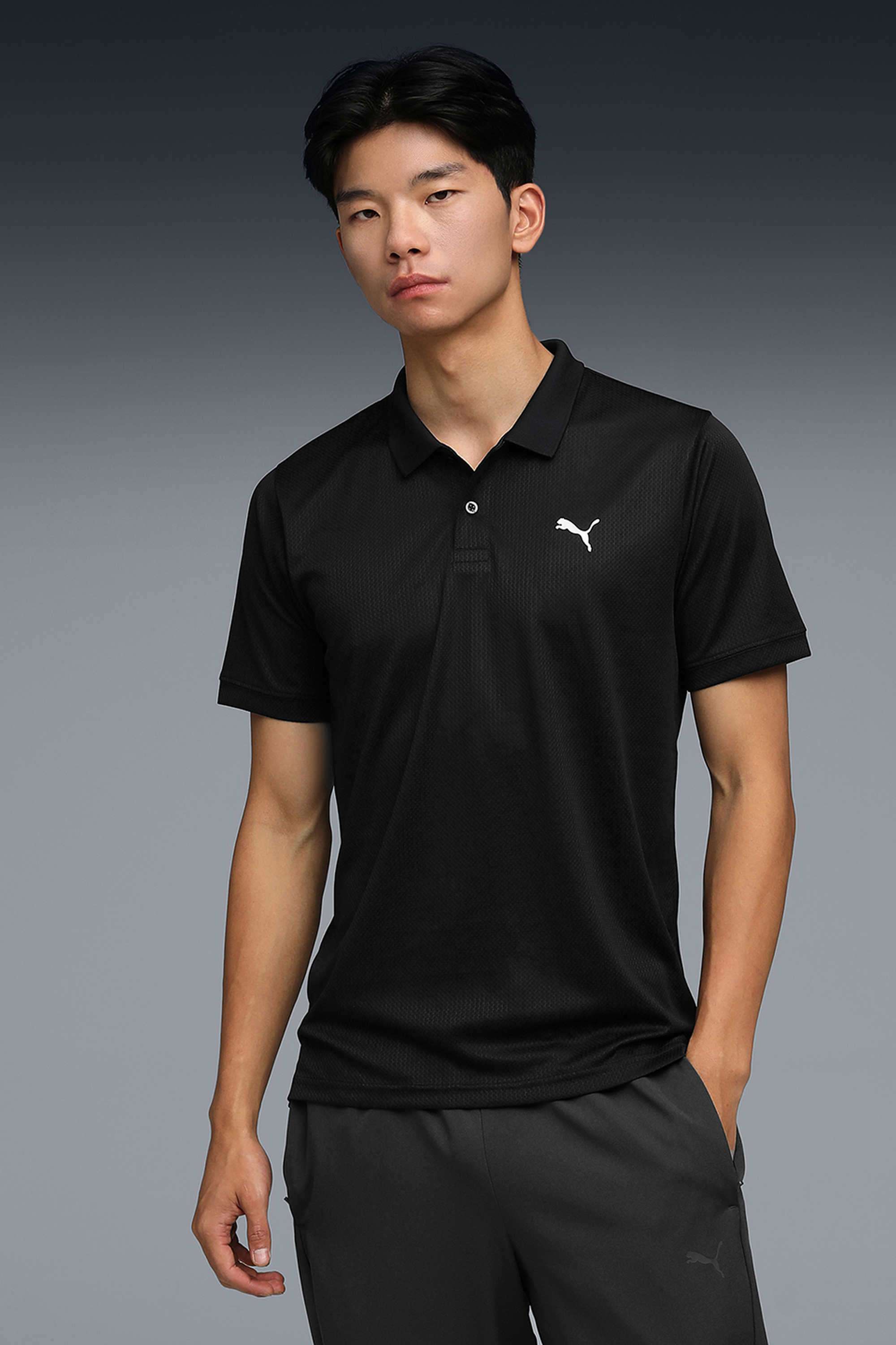 Solid-Cotton-Slim-Fit-Men-Polo-T-Shirt