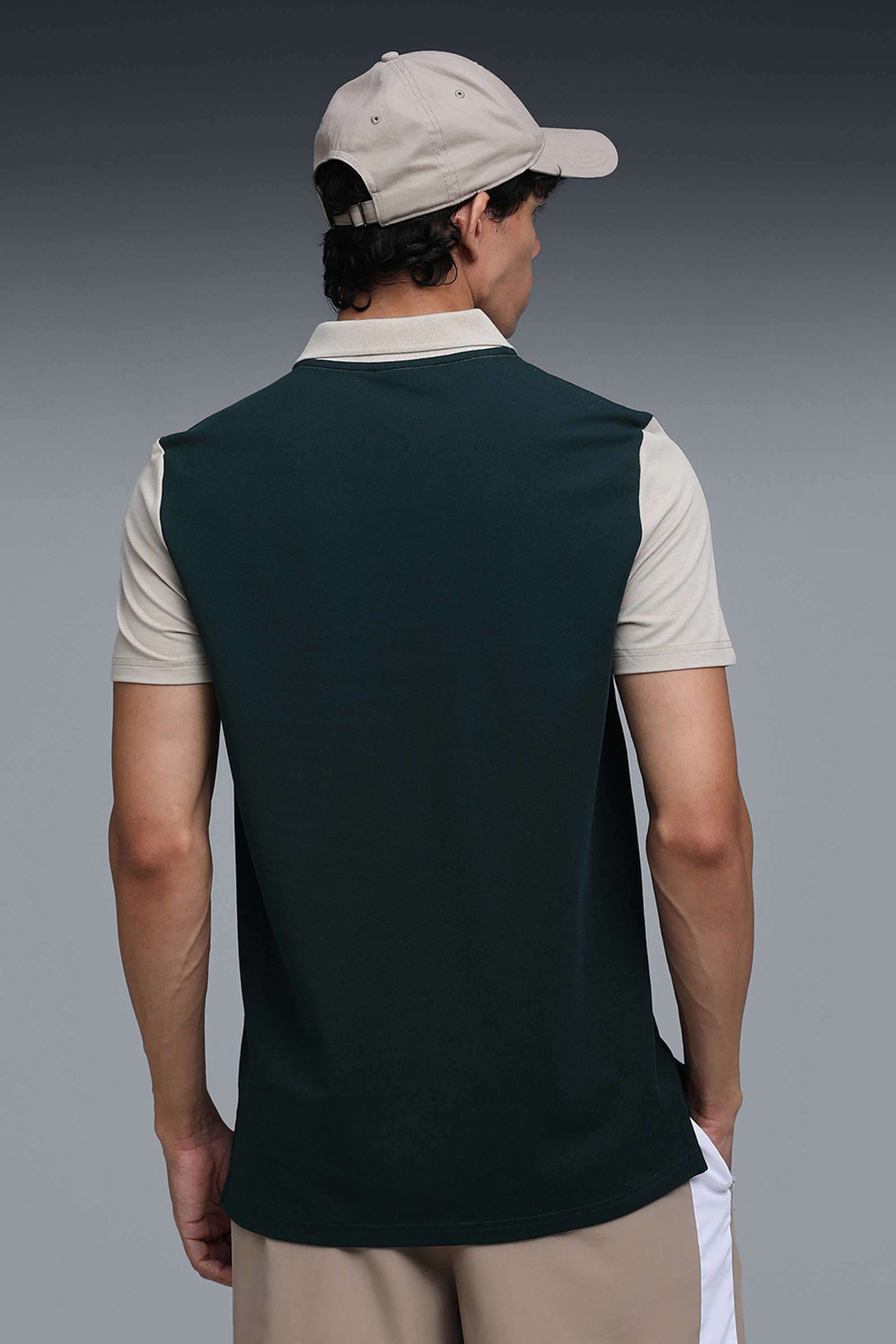 Color-Block-Cotton-Slim-Fit-Men-Polo-T-Shirt