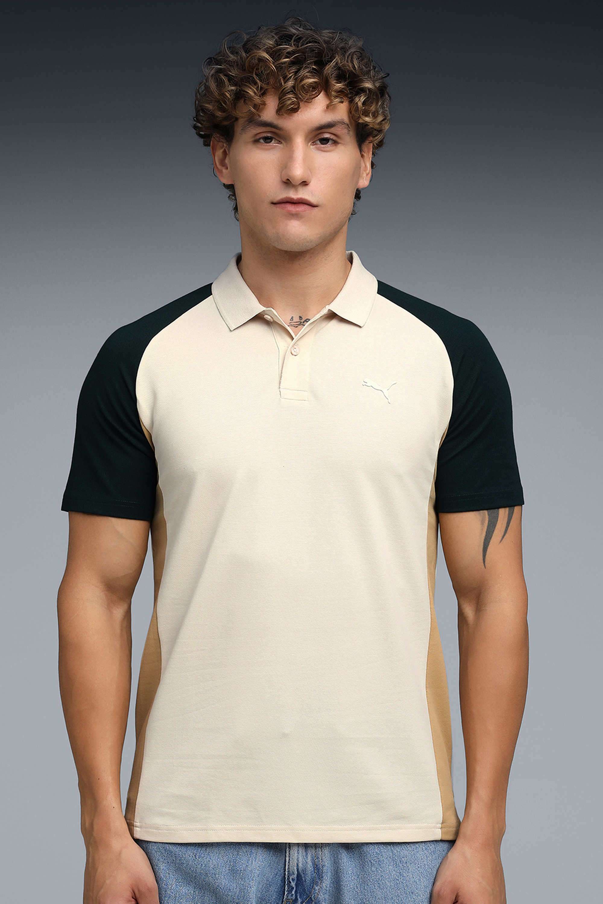 Solid-Cotton-Men-Casual-Wear-Slim-Fit-T-Shirt