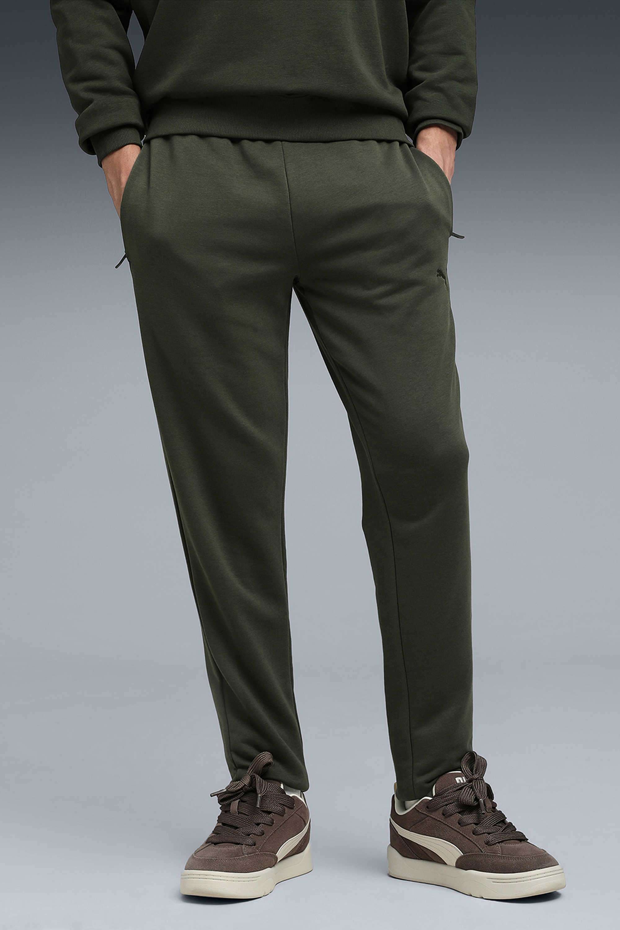 Solid-Cotton-Regular-Fit-Men-Track-Pants