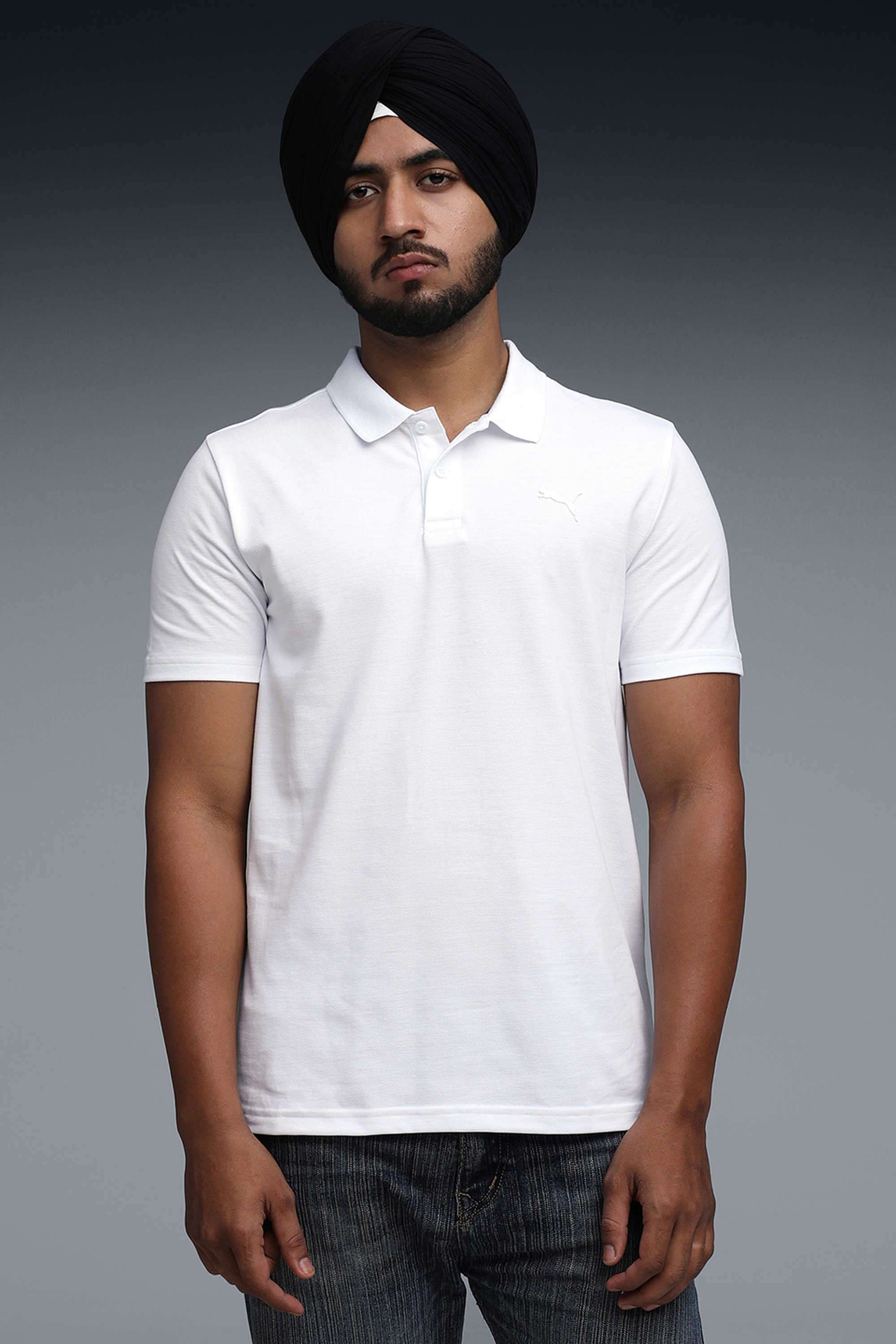 Solid-Cotton-Slim-Fit-Men-Polo-T-Shirt