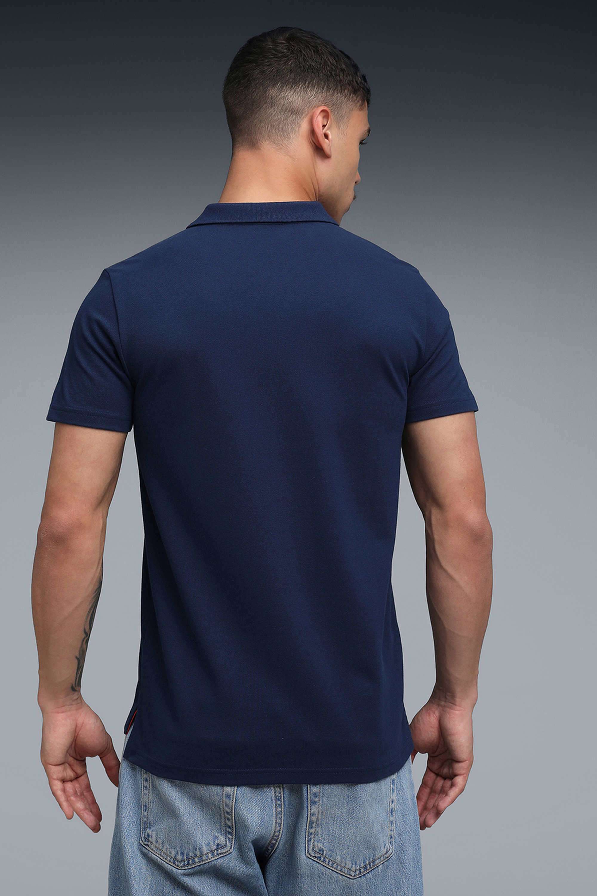 Solid-Cotton-Slim-Fit-Men-Polo-T-Shirt