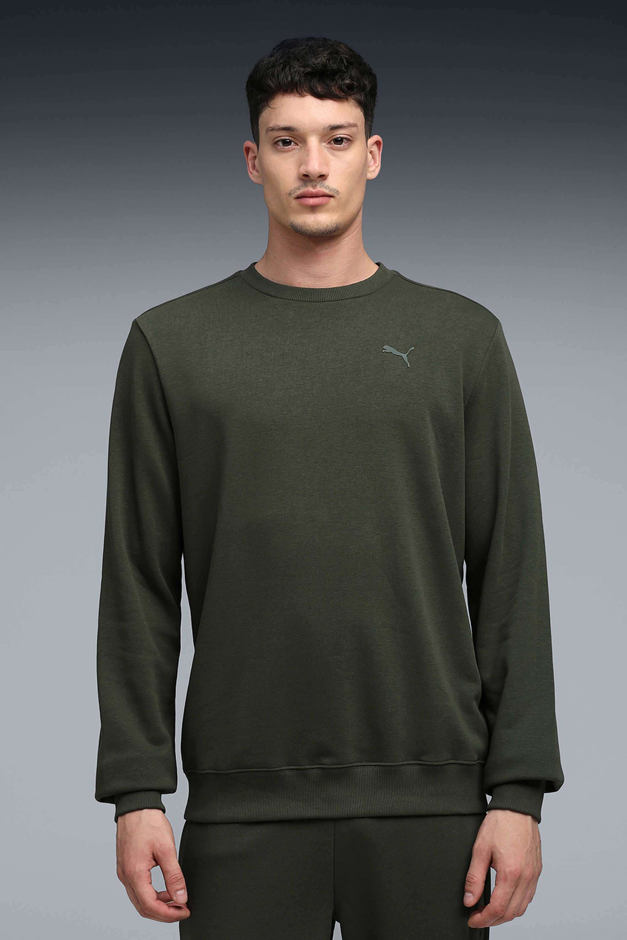 Solid-Cotton-Men-Casual-Wear-Regular-Fit-Sweatshirt