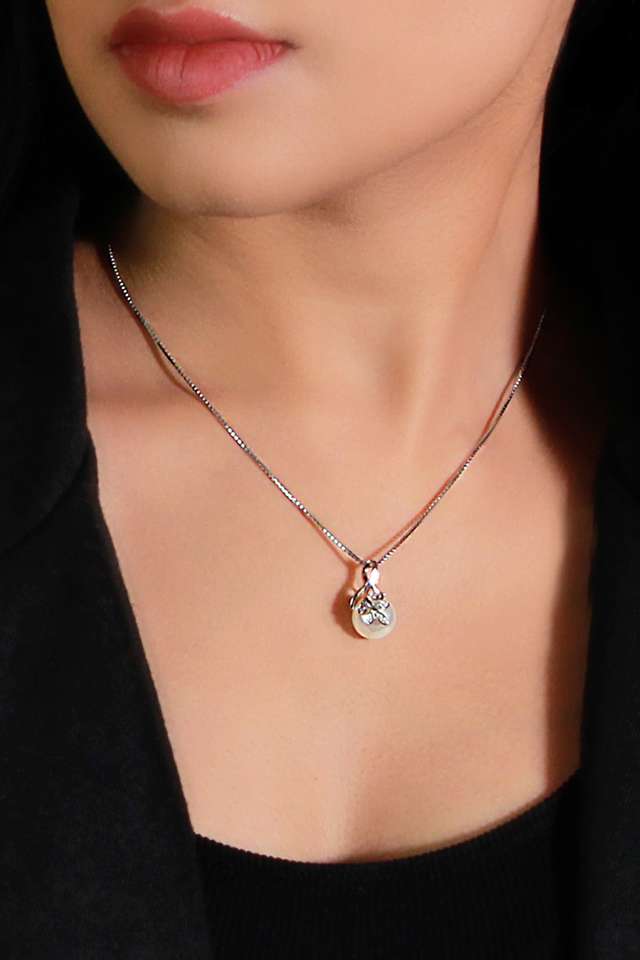 Cubic-Zirconia-Sterling-Silver-Lobster-Claw-Clasp-Western-Pendant