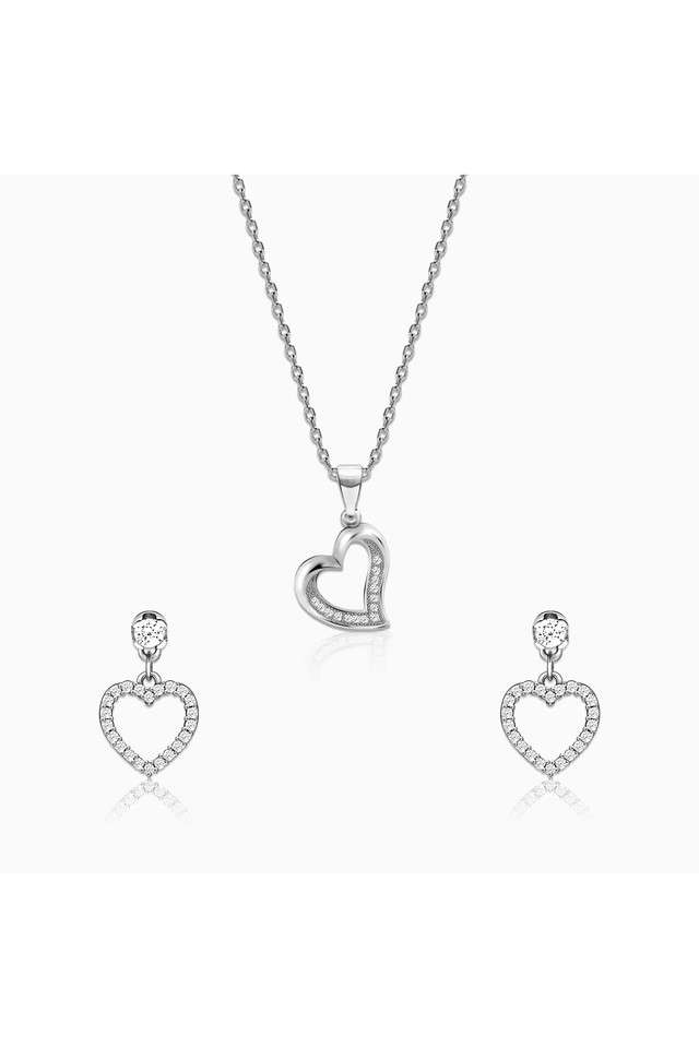 925-Sterling-Silver-Zircon-Stone-Womens-Western-Wear-Set