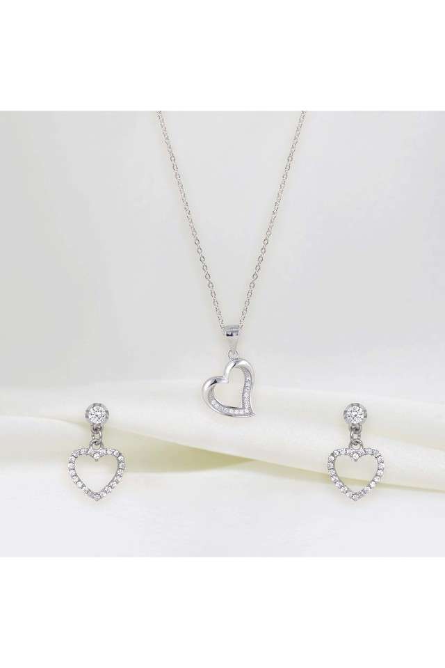 925-Sterling-Silver-Zircon-Stone-Womens-Western-Wear-Set