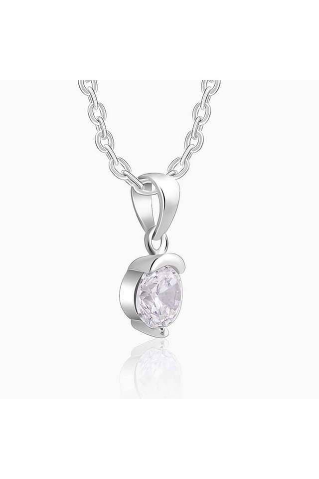 Silver-Mini-Solitaire-Pendant
