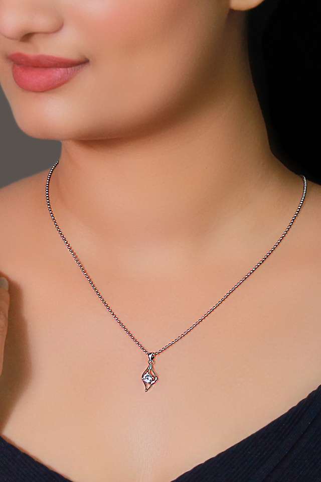 Cubic-Zirconia-Sterling-Silver-Lobster-Claw-Clasp-Western-Pendant
