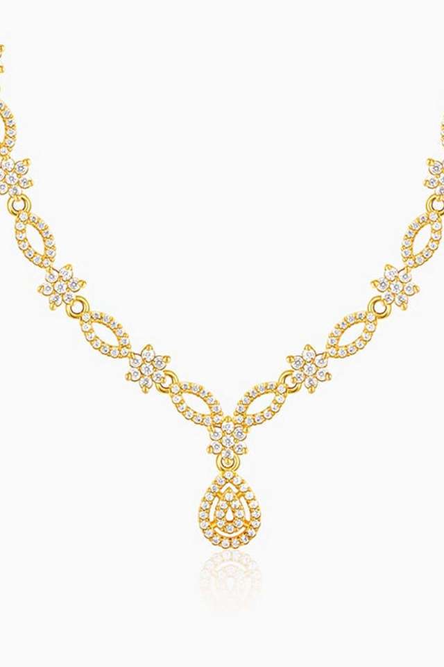 Golden-Zircon-Shine-Elegant-Necklace