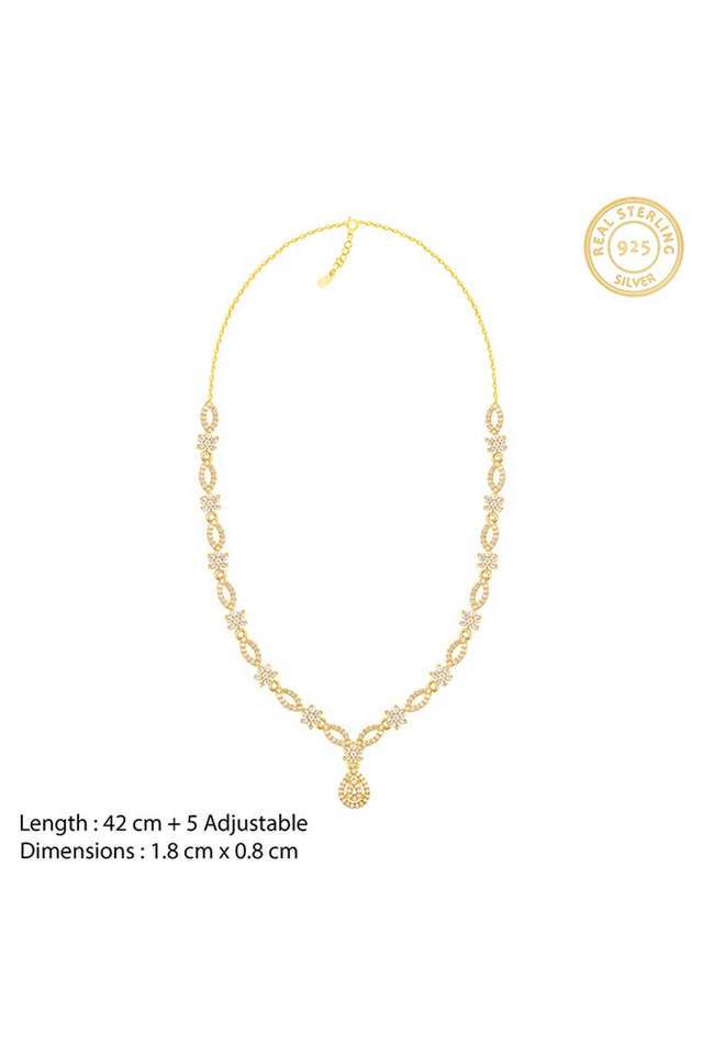 Golden-Zircon-Shine-Elegant-Necklace