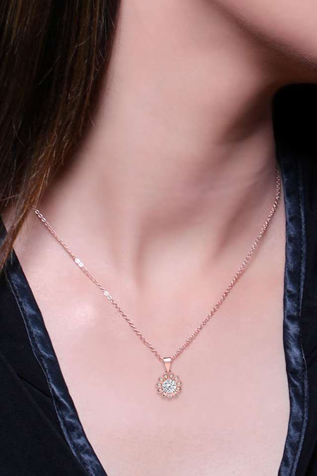 Cubic-Zirconia-Sterling-Silver-Lobster-Claw-Clasp-Western-Pendant