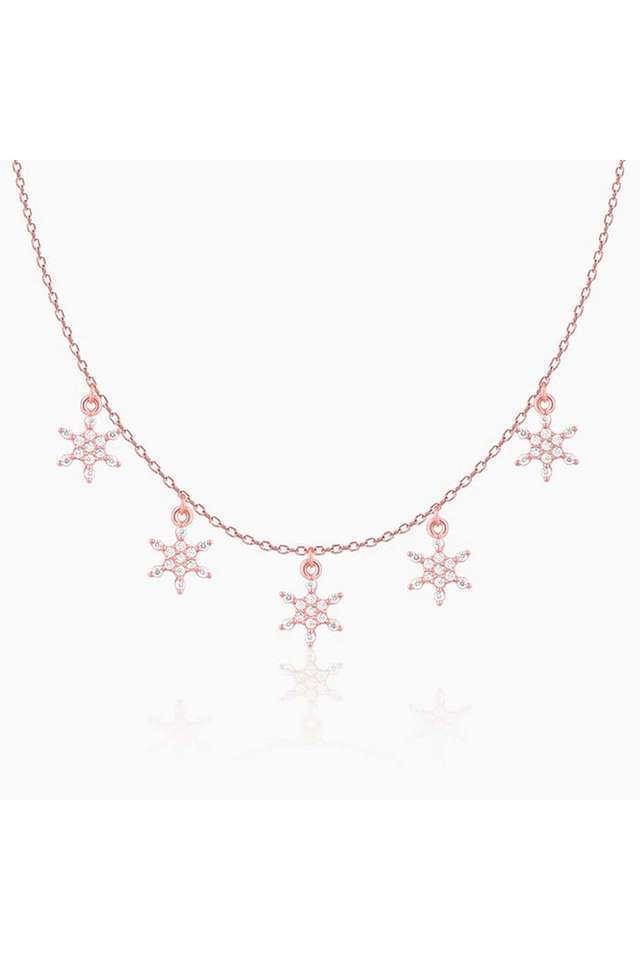 Rose-Gold-Frost-Charm-Necklace