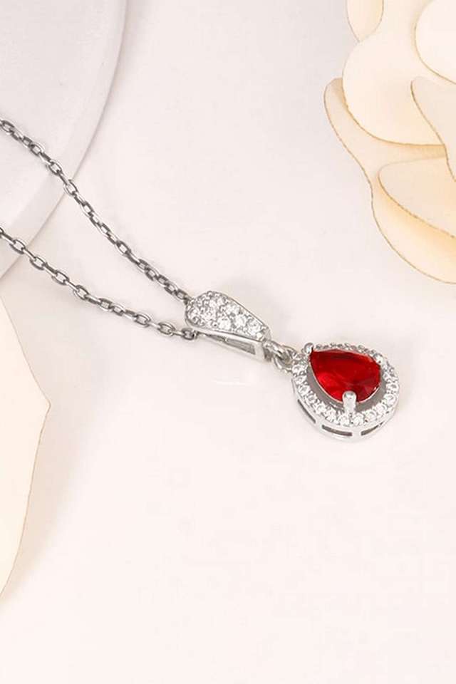 Radiant-Ruby-Pendant-With-Link-Chain