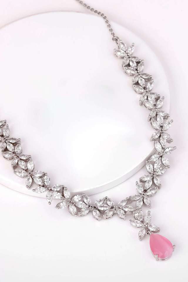 Silver-Studded-Magical-Drop-Necklace