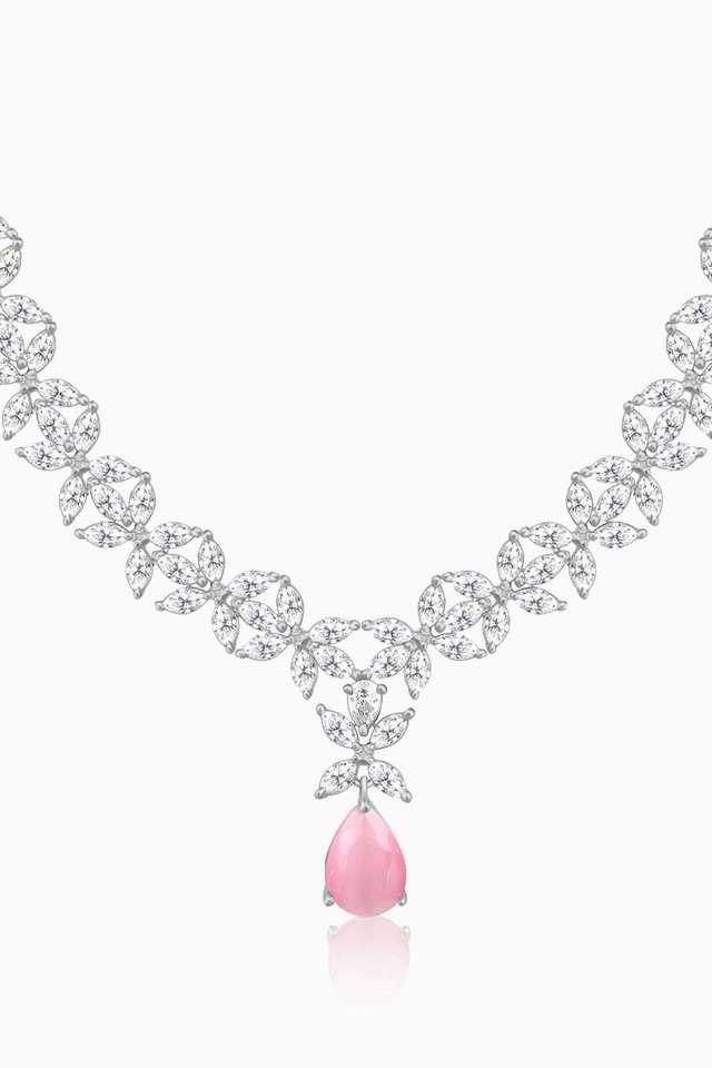 Silver-Studded-Magical-Drop-Necklace