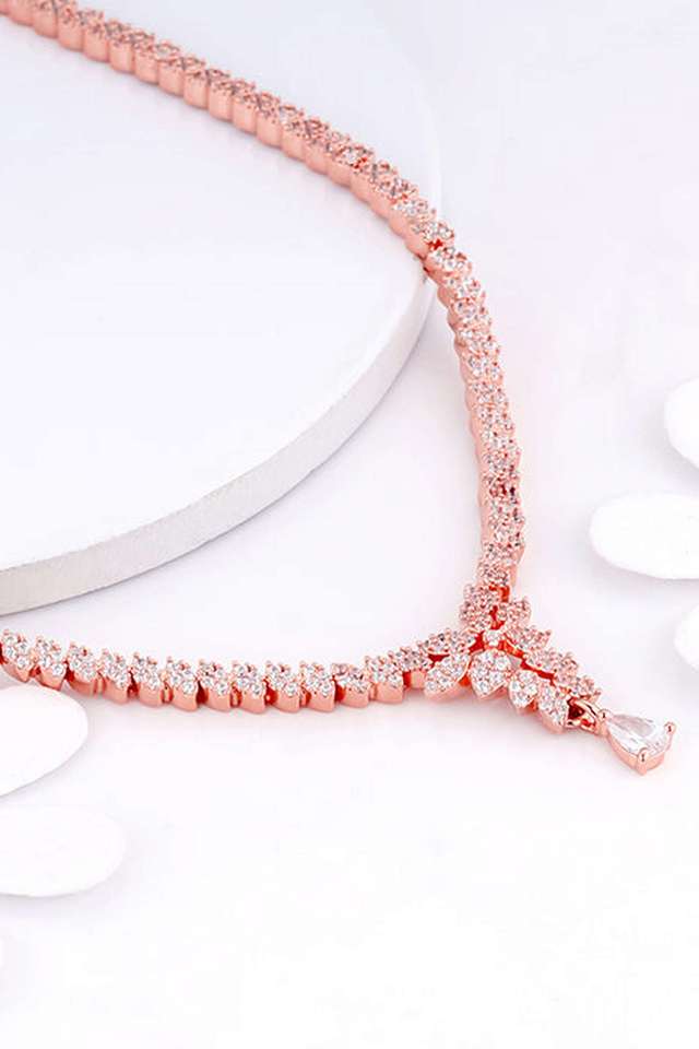 Rose-Gold-Bridal-Floral-Necklace