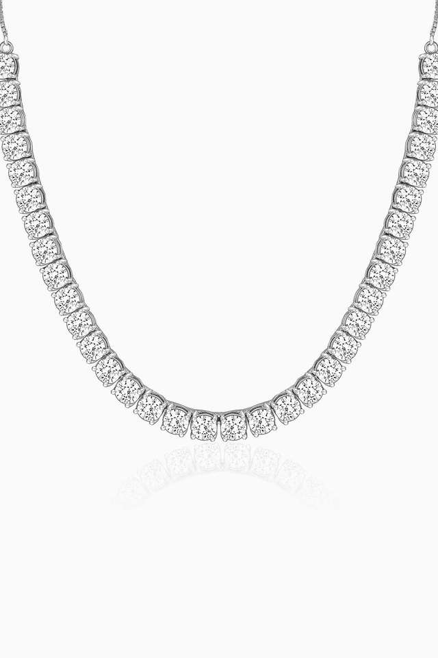 Silver-Zircon-Solitaire-Necklace