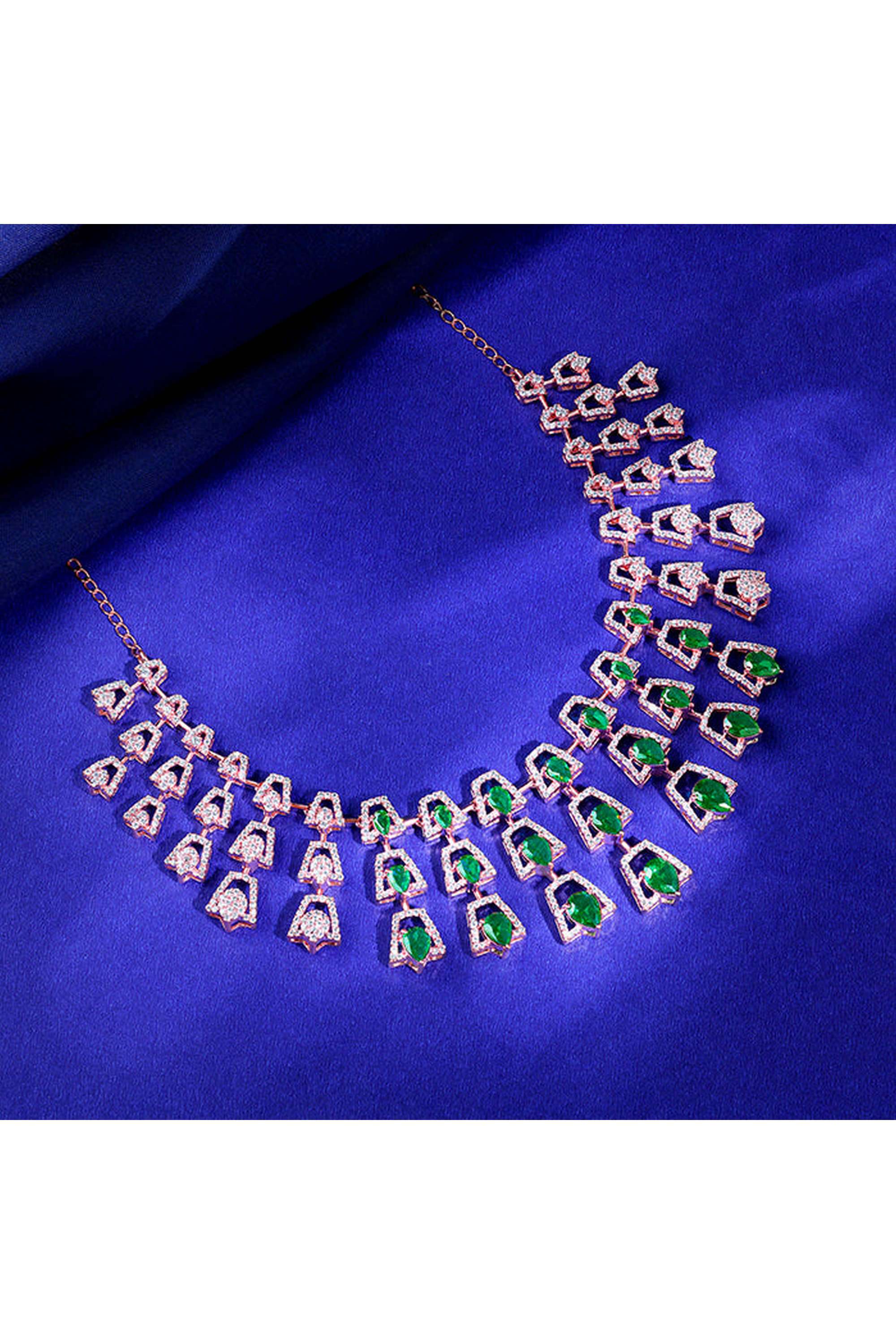 Rose-Gold-Dazzling-Harmony-Necklace-for-Women