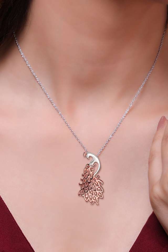 Sterling-Silver-Cubic-Zirconia-Womens-Western-Pendant