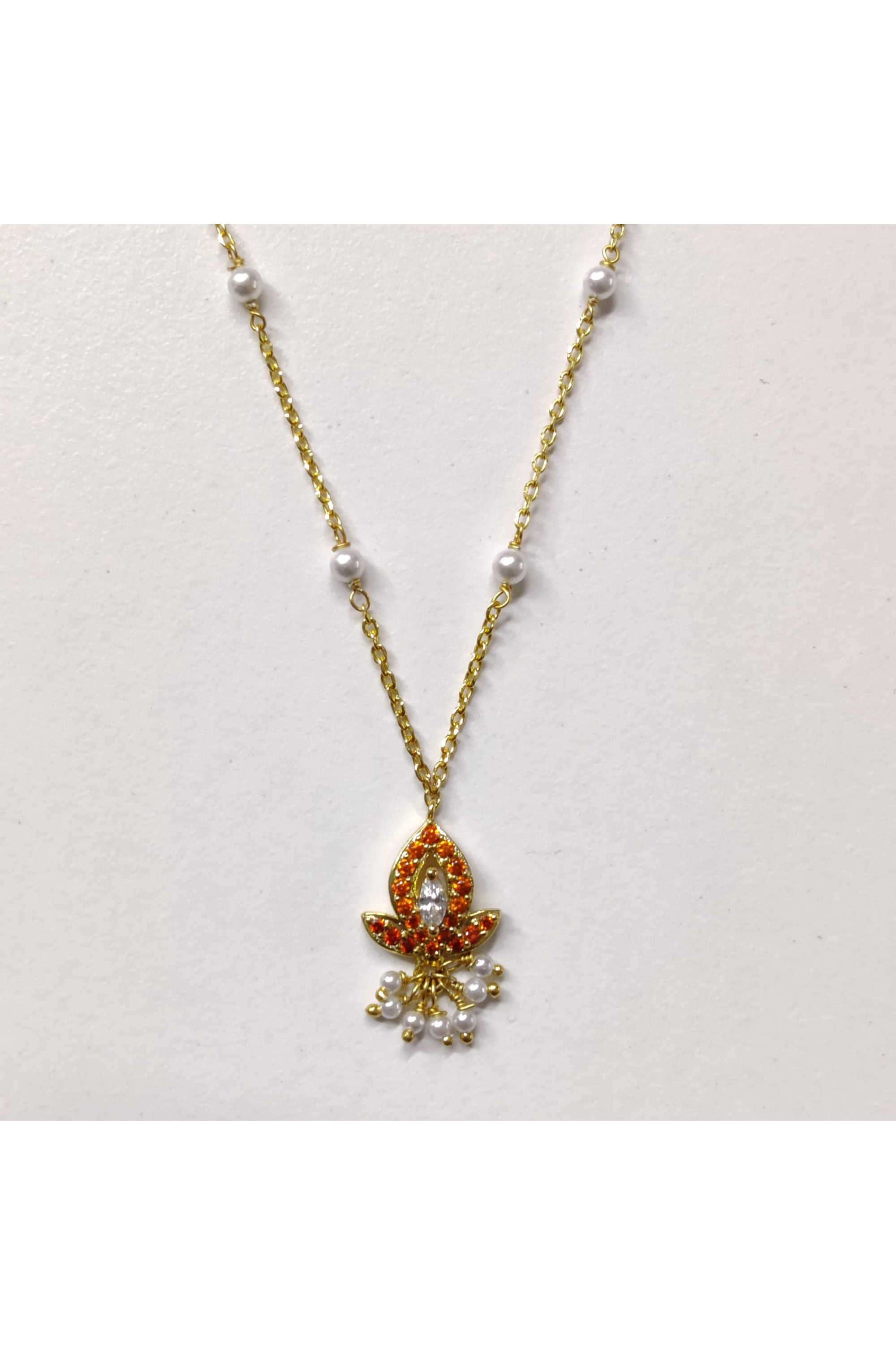 Shakti-collection-Cubic-Zirconia-Silver-Ethnic-Women-Necklaces