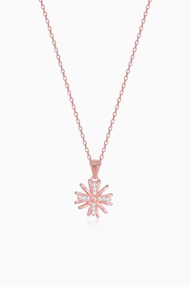 Rose-Gold-Floral-Dreams-Pendant-With-Link-Chain