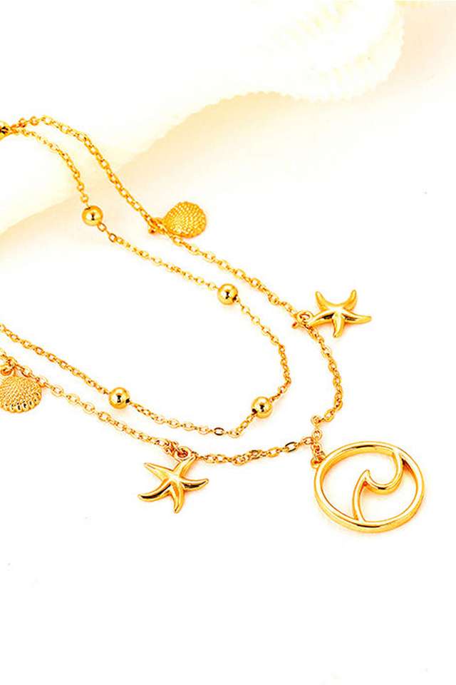 Golden-Layered-Charm-Necklace