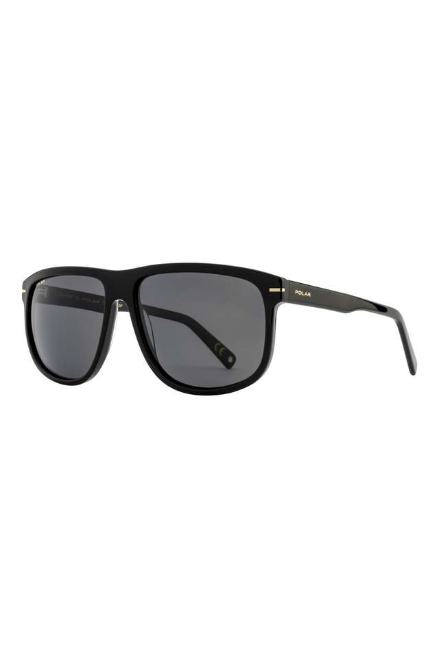 Unisex-Full-Rim-Polarized-Rectangular-Sunglasses---PL-Gold-132-77-60
