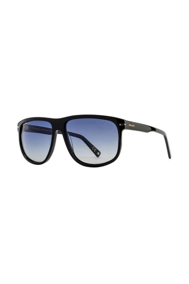 Unisex-Full-Rim-Polarized-Rectangular-Sunglasses---PL-Gold-132-77/Q-60
