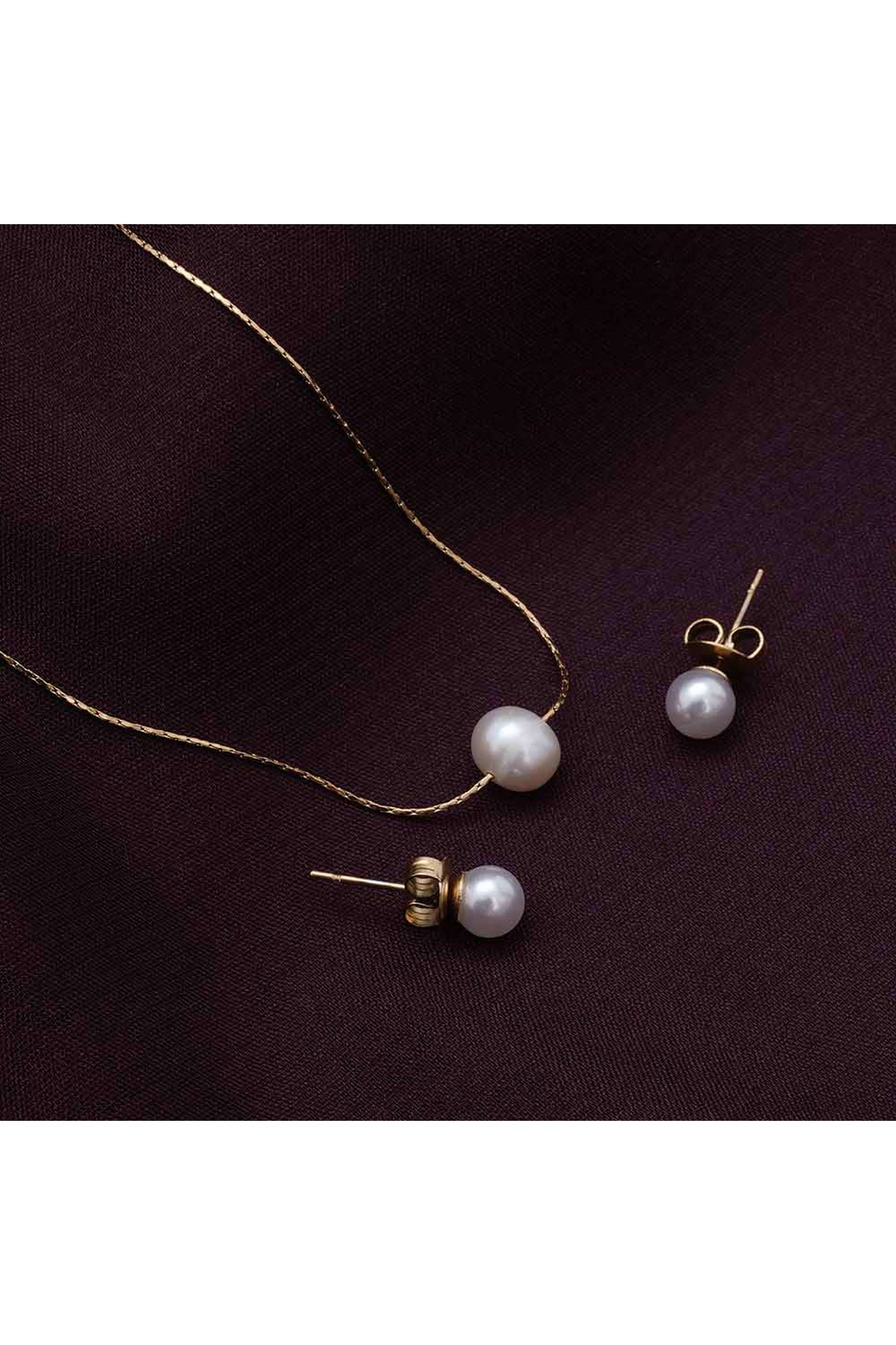 Serene-Pearl-Necklace-&-Earring-Jewellery-Set-for-Womens