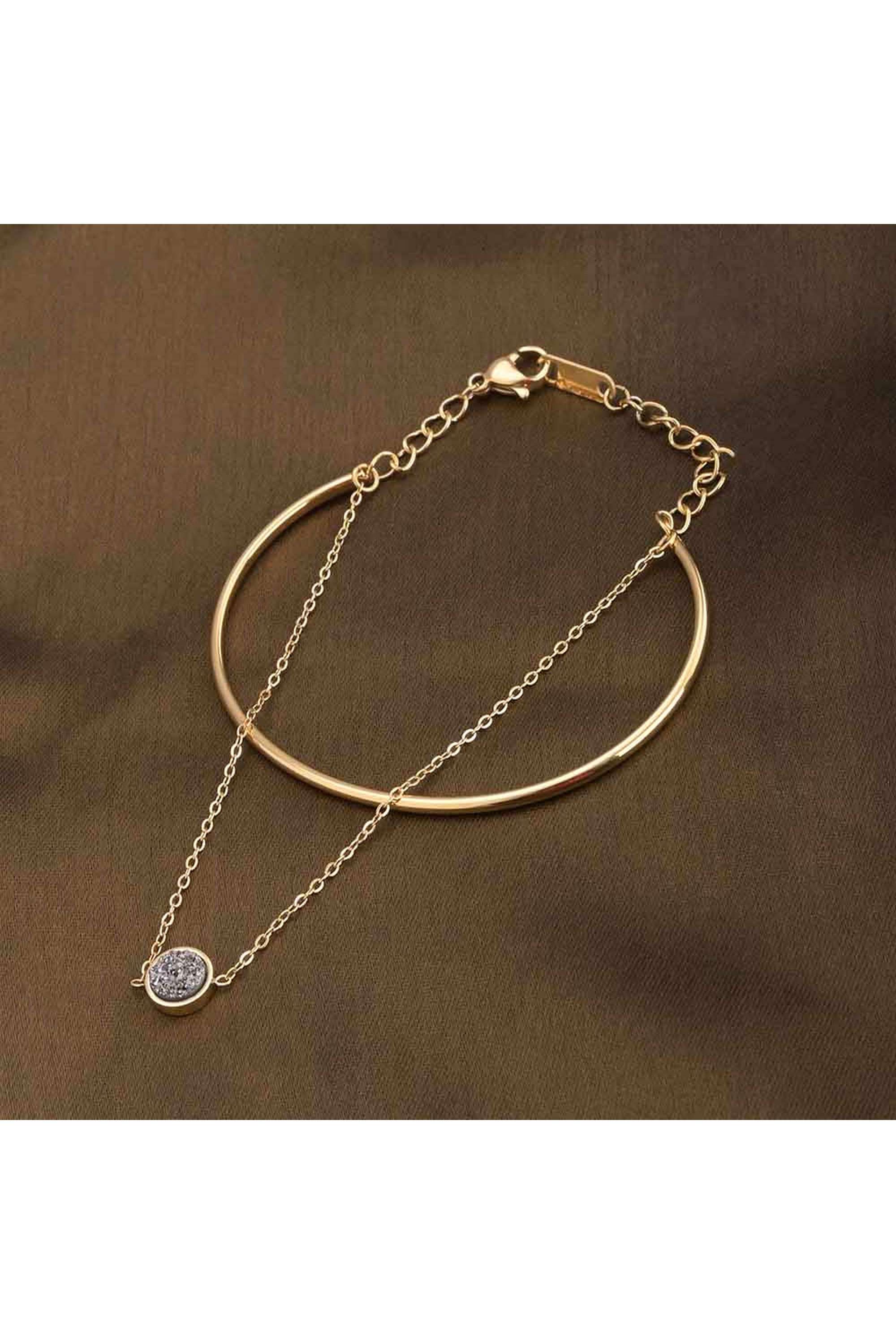 Double-Layer-Stone-Cuff-Bracelet-for-Womens-Waterproof-&-Anti-Tarnish
