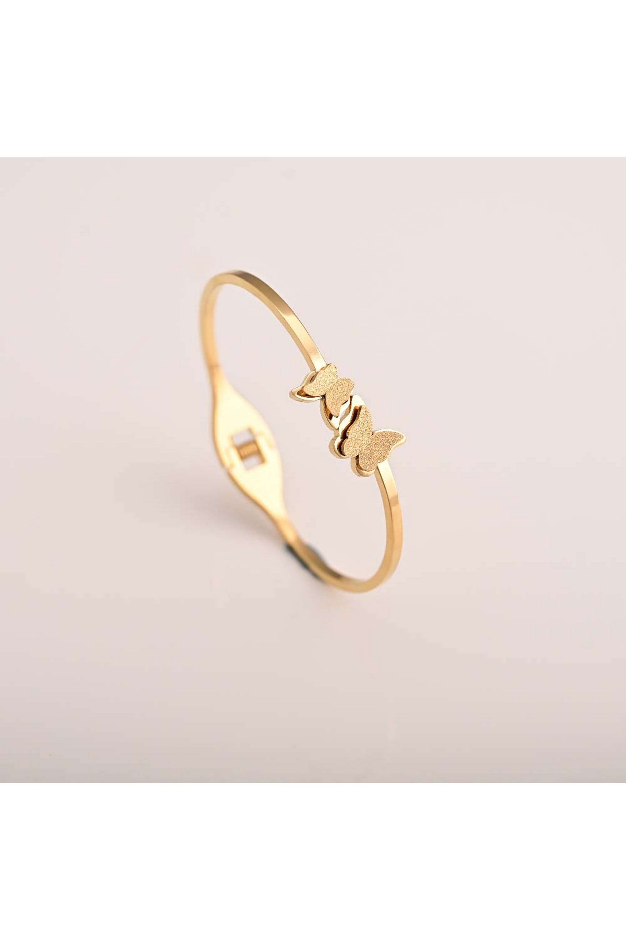 Butterfly-Charm-Cuff-Bracelet-for-Womens-Waterproof-&-Anti-Tarnish