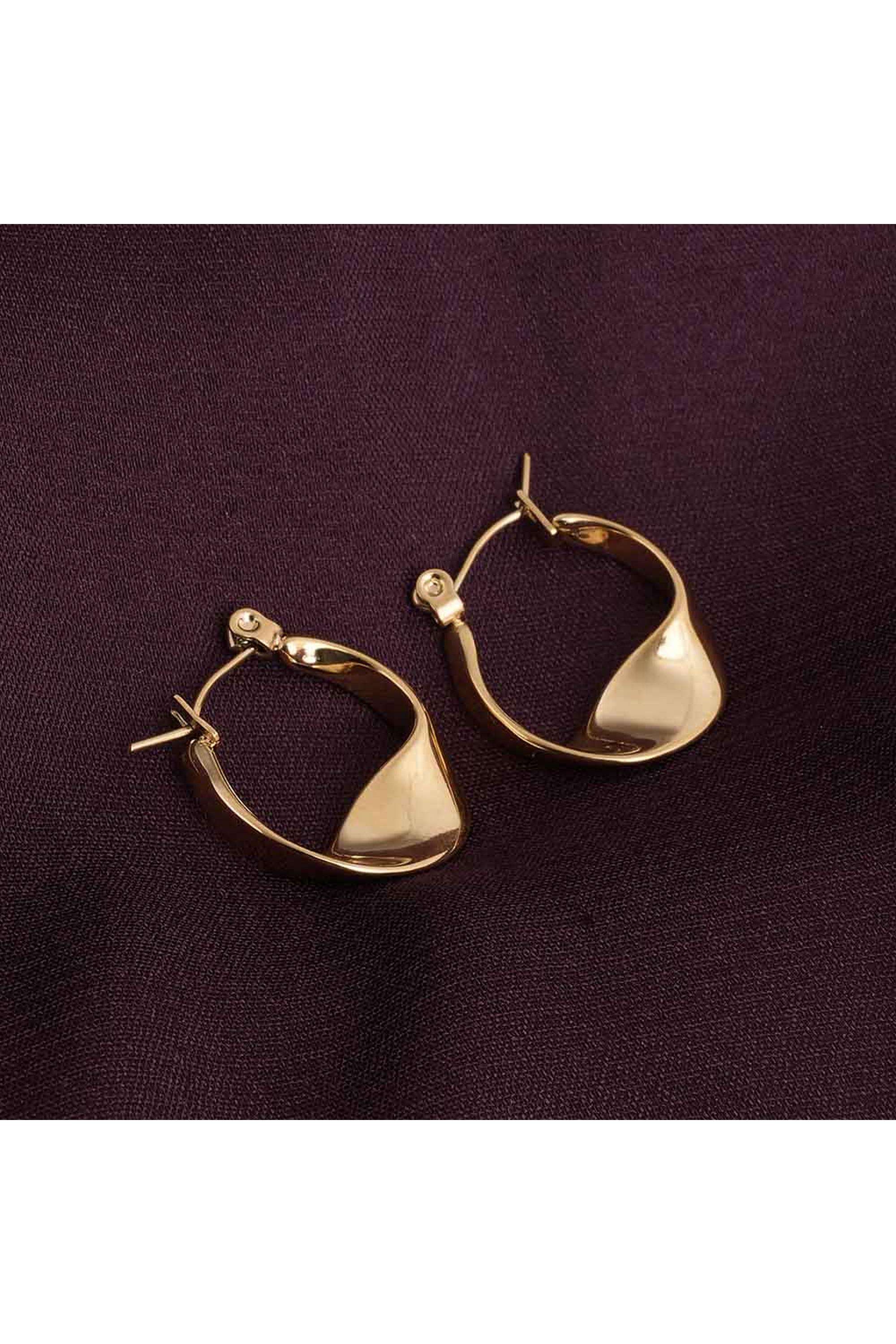 18k-Gold-Plated-Wobbly-Circle-Hoop-Earrings-for-Womens-Waterproof-&-Anti-Tarnish