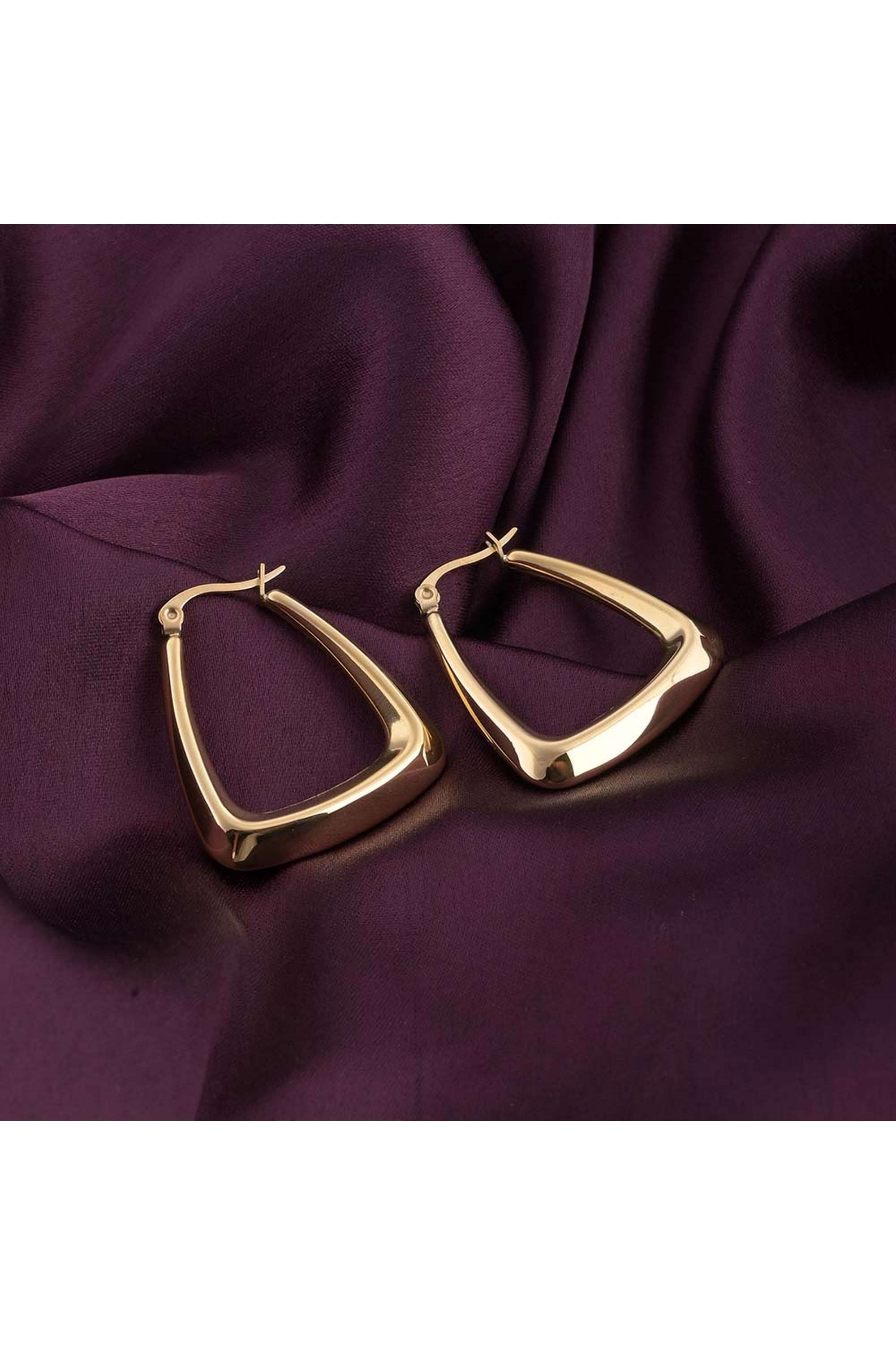 18k-Gold-Plated-Triangle-Shape-Hoop-Earrings-for-Womens-Waterproof-&-Anti-Tarnish
