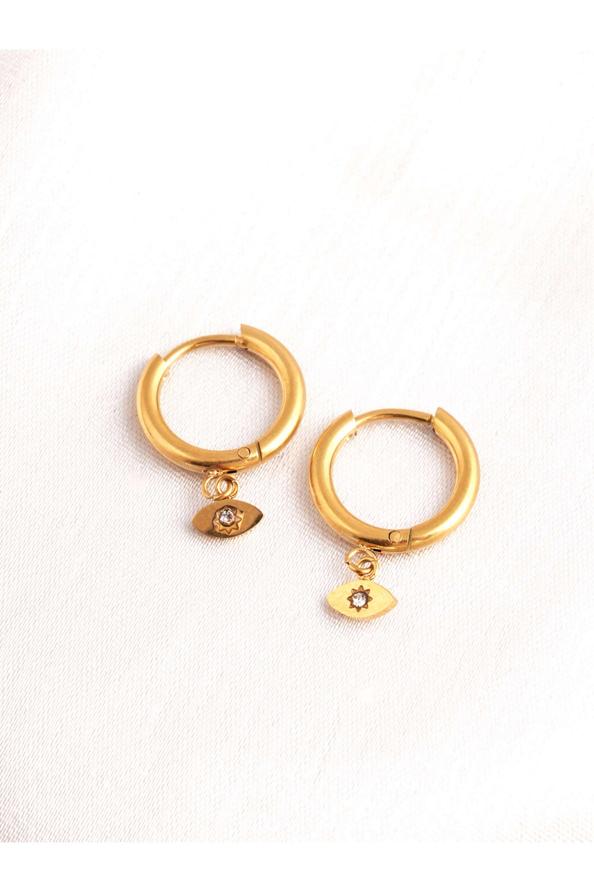Tiny-Iris-Star-Hoop-Earrings-For-Womens---Waterproof-&-Anti-Tarnish