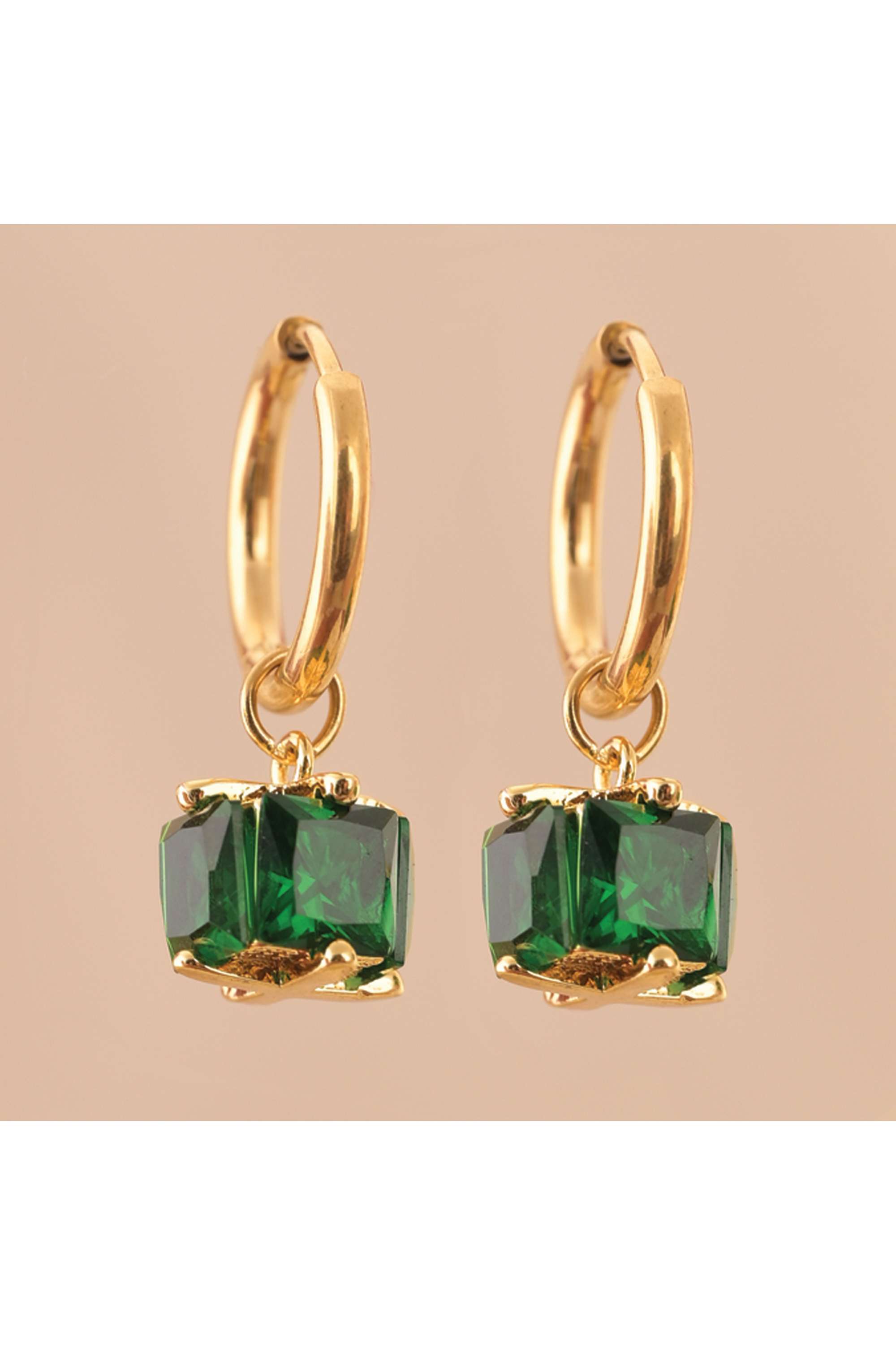 18k-Gold-Plated-Emerald-Hoop-Earrings-for-Womens-Waterproof-&-Anti-Tarnish