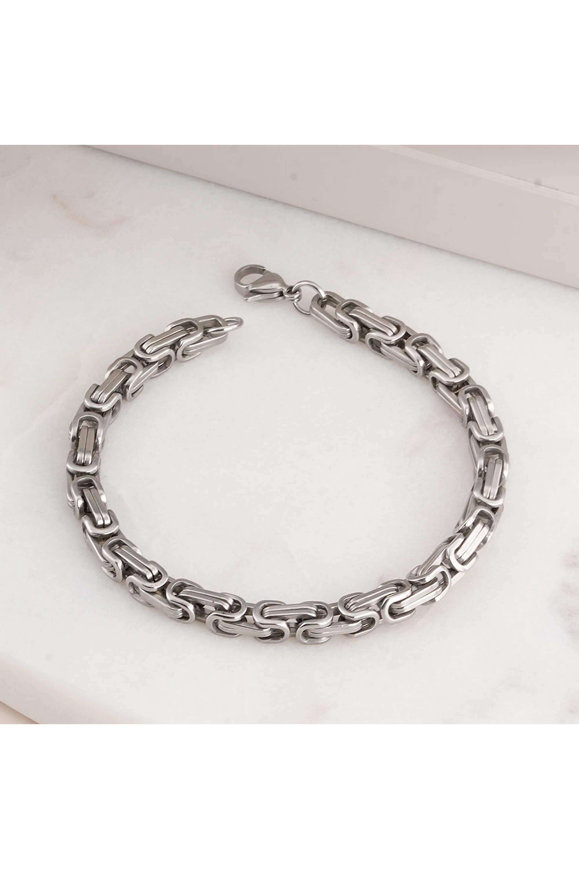 Classic-Byzantine-Chain-Bracelet-for-Mens---Waterproof-&-Anti-Tarnish