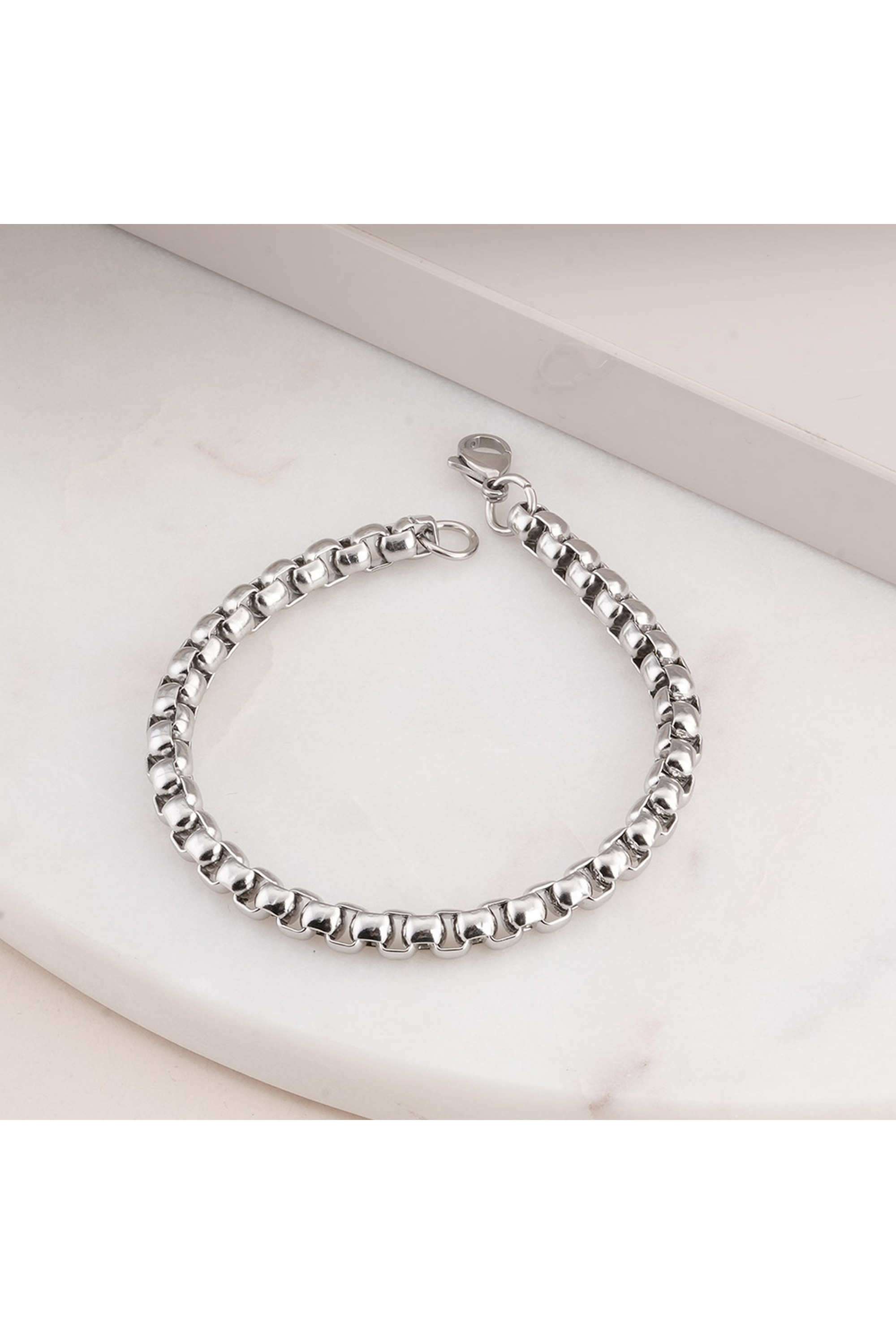 Silver-Ball-Chain-Bracelet-for-Mens---Waterproof-&-Anti-Tarnish