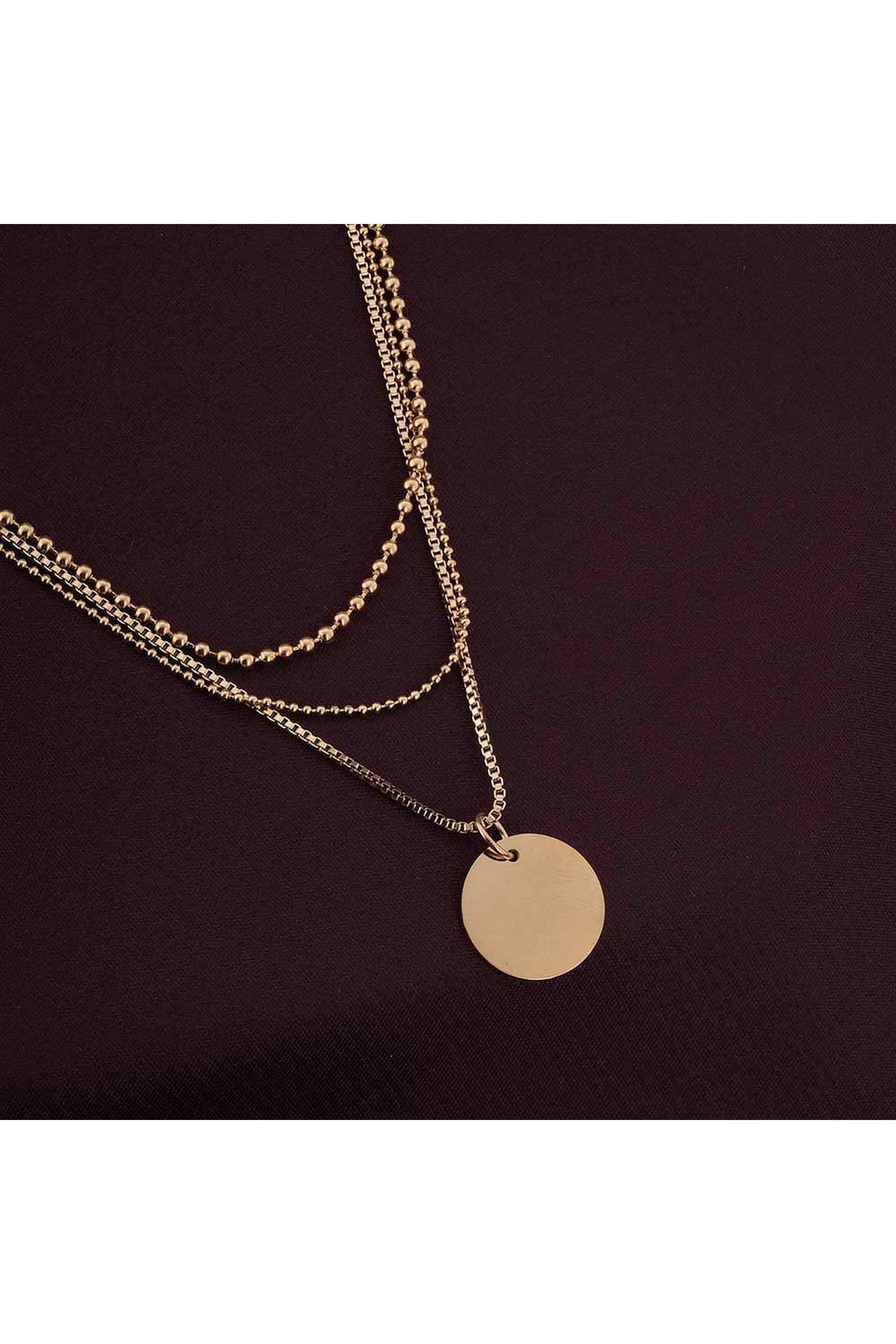 18k-Gold-Plated-Round-Belle-Three-Layer-Necklace-for-Womens-Waterproof-&-Anti-Tarnish