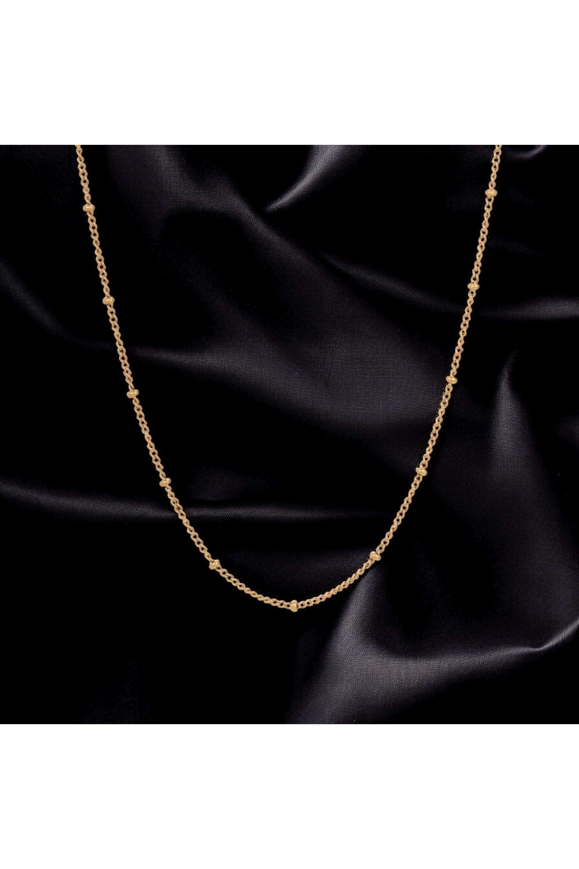 18k-Gold-Plated-Beaded-Chain-Necklace-for-Womens-Waterproof-&-Anti-Tarnish