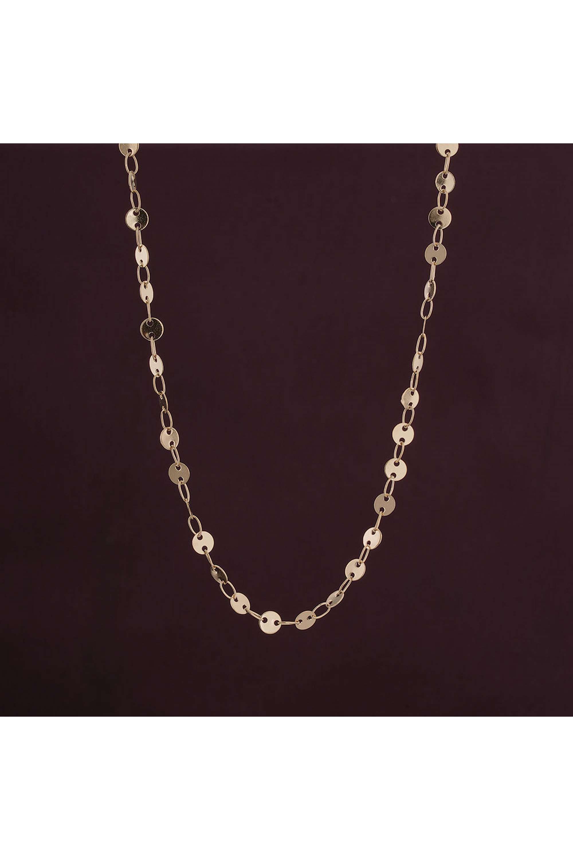 Plates-Chain-Necklace-For-Womens---Waterproof-&-Anti-Tarnish